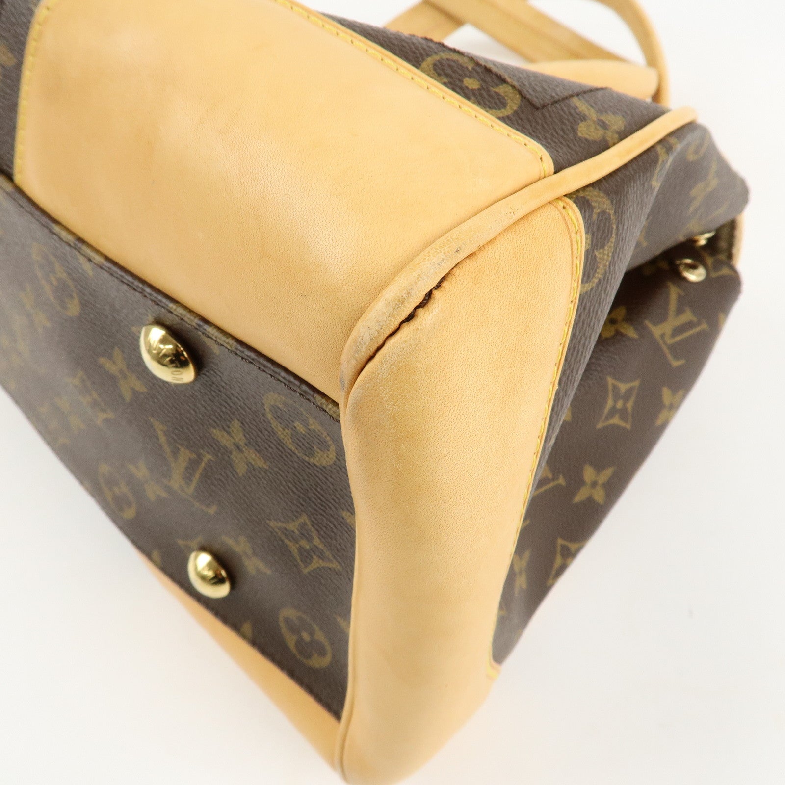 Louis Vuitton Monogram Beverly GM Hand Bag Brown M40120 Used