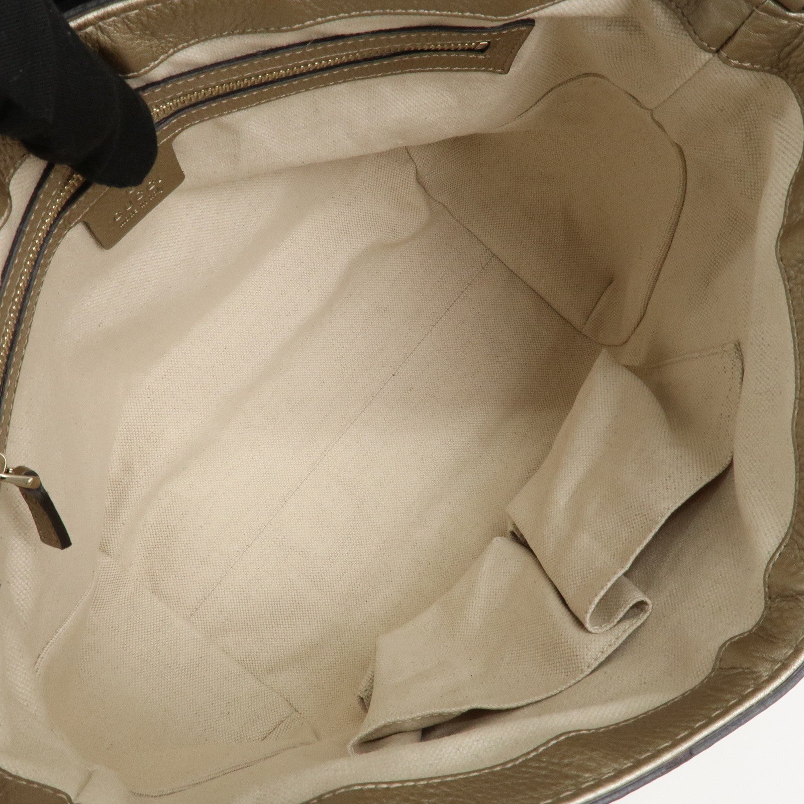 GUCCI Bamboo Leather Bella 2Way Shoulder Bag Hand Bag Gold 282301