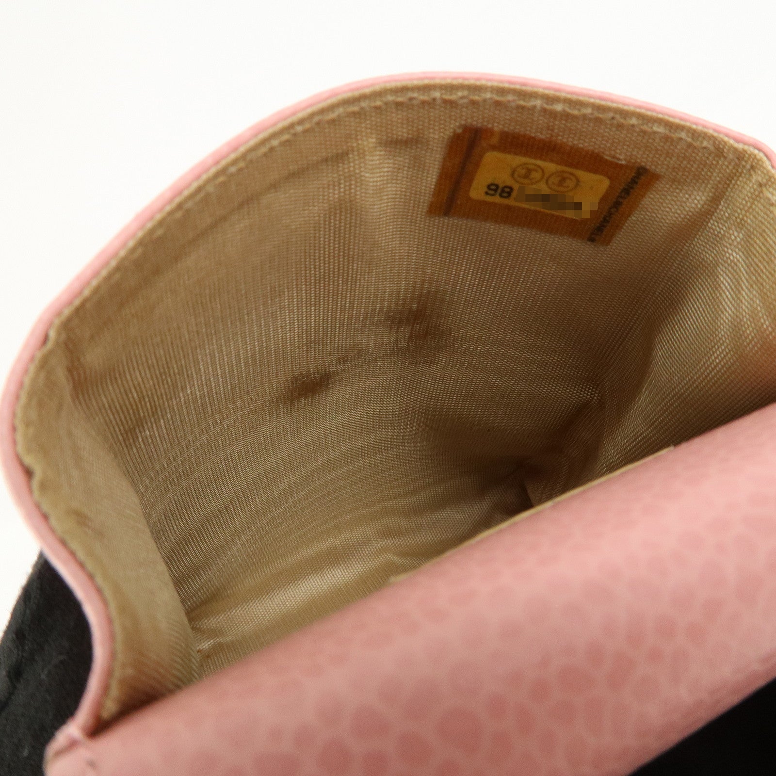 CHANEL COCO Mark Caviarskin Cigarette Case Pink