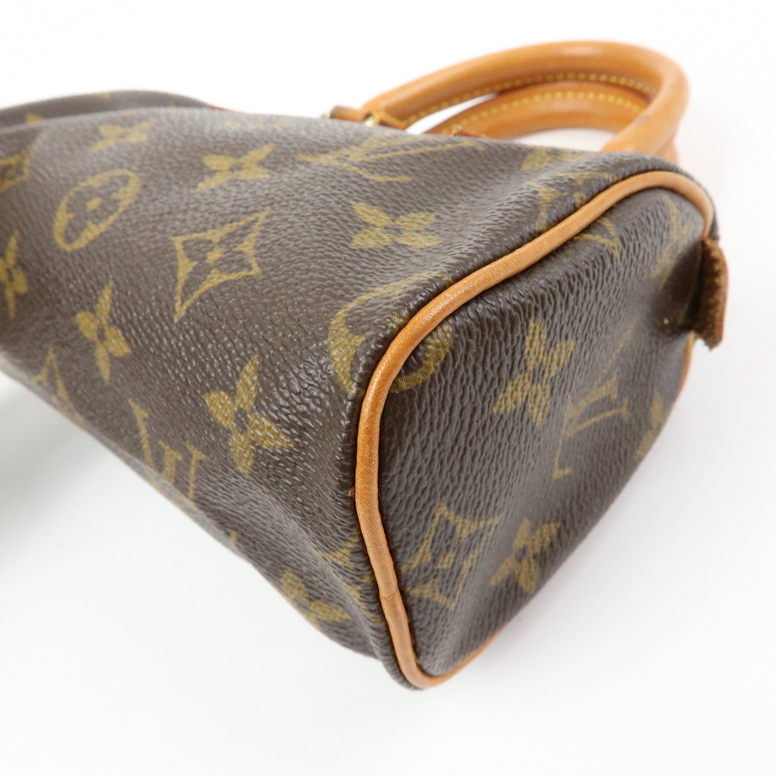 Louis Vuitton Monogram Mini Speedy Hand Shoulder Bag Brown M41534