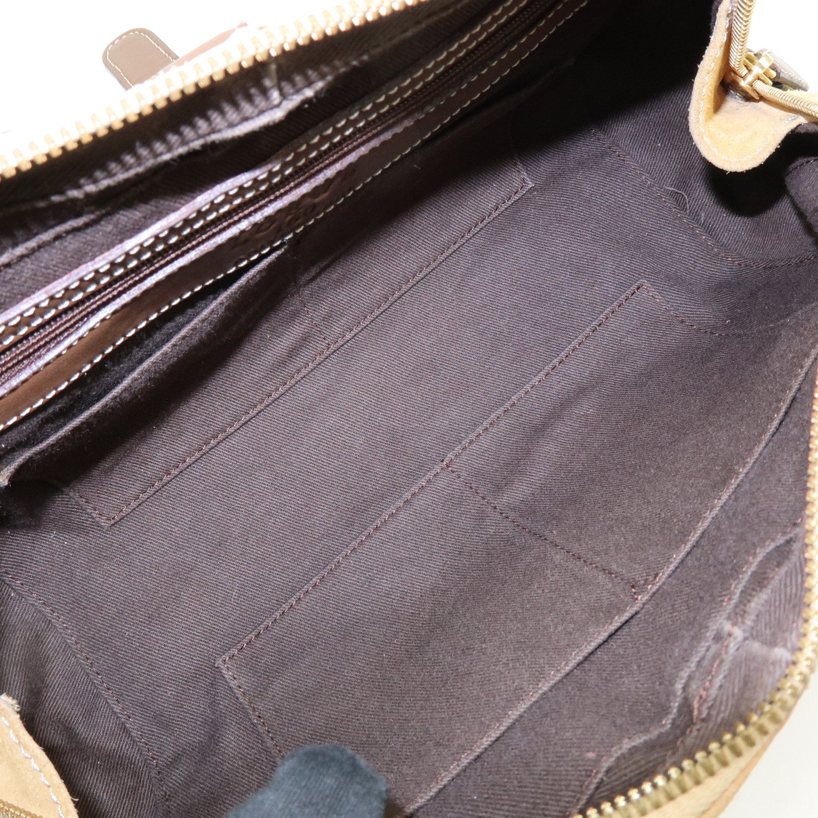 LOEWE Senda Suede Leather Shoulder Hand Bag 160ANIVERSARIO Brown