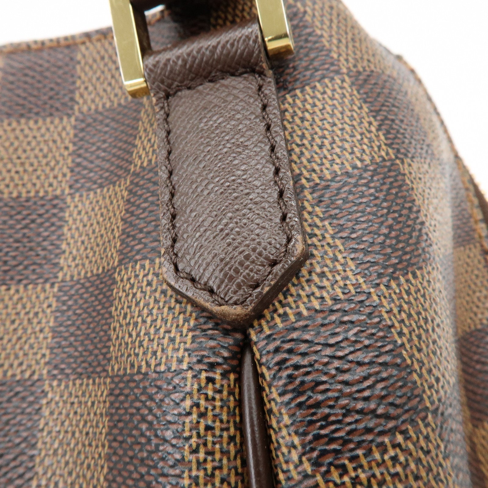 Louis Vuitton Damier Canvas Belem PM Hand Bag Brown N51173