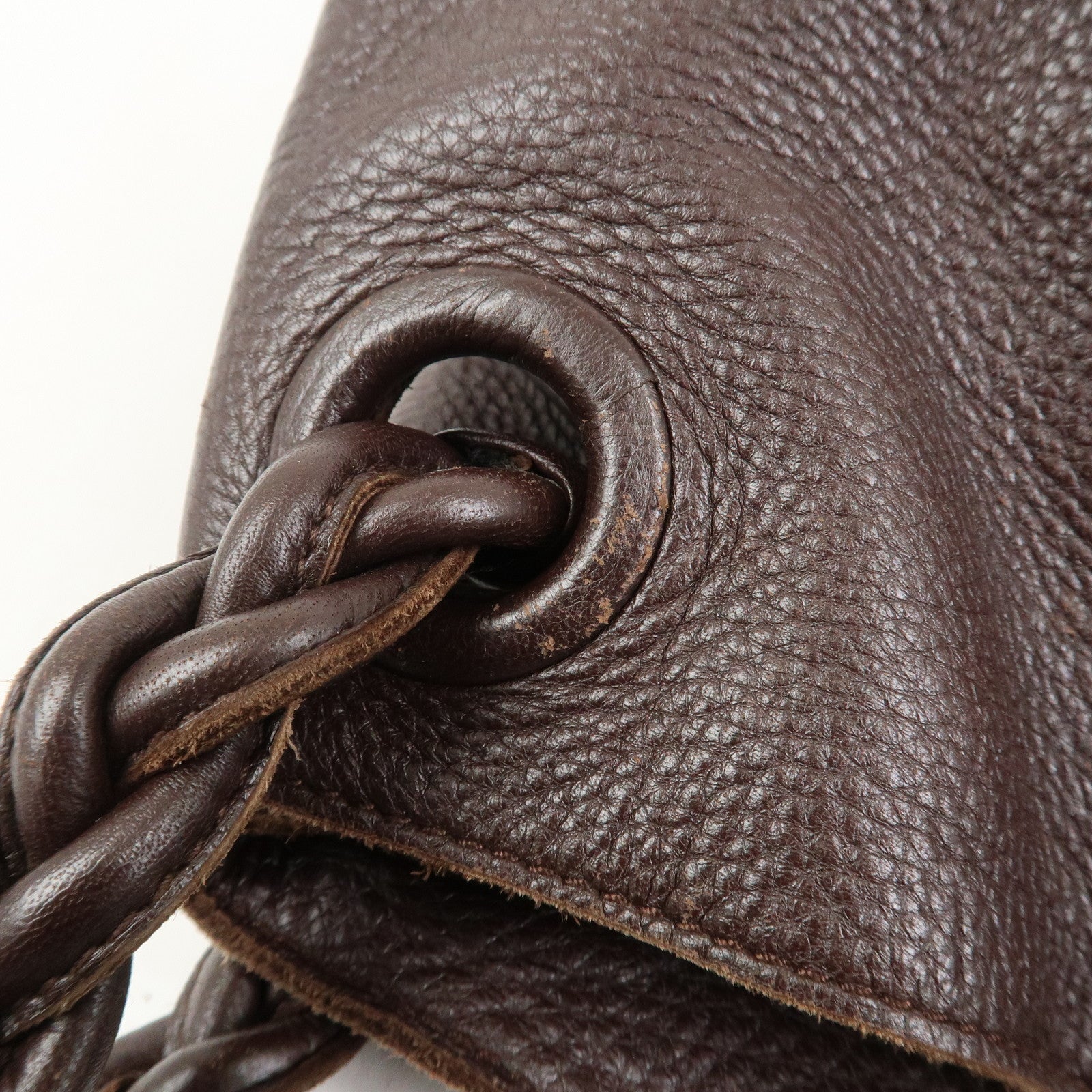 BOTTEGA VENETA Cervo Leather 2WAY Bag Shoulder Bag Hand Bag Brown