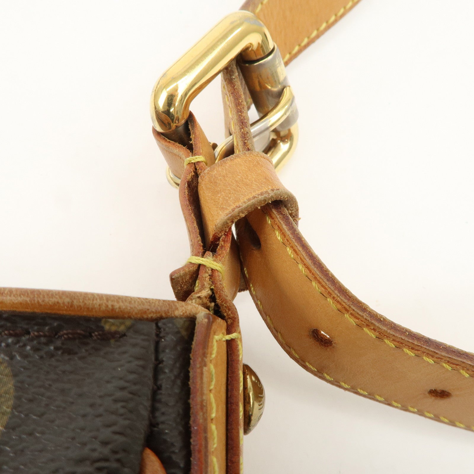 Louis Vuitton Monogram Hudson GM Shoulder Bag Brown M40045 Used