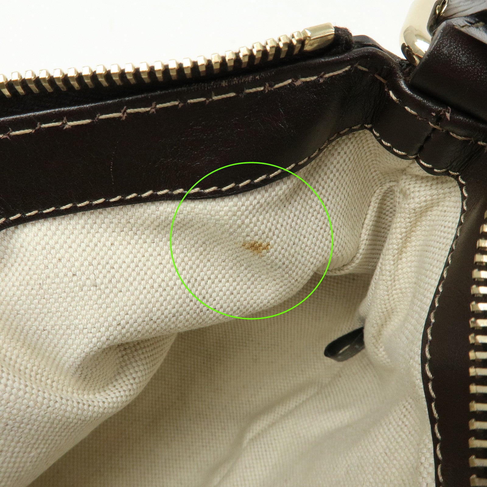 GUCCI Mayfair Sherry GG Canvas Leather Shoulder Bag Beige 269893