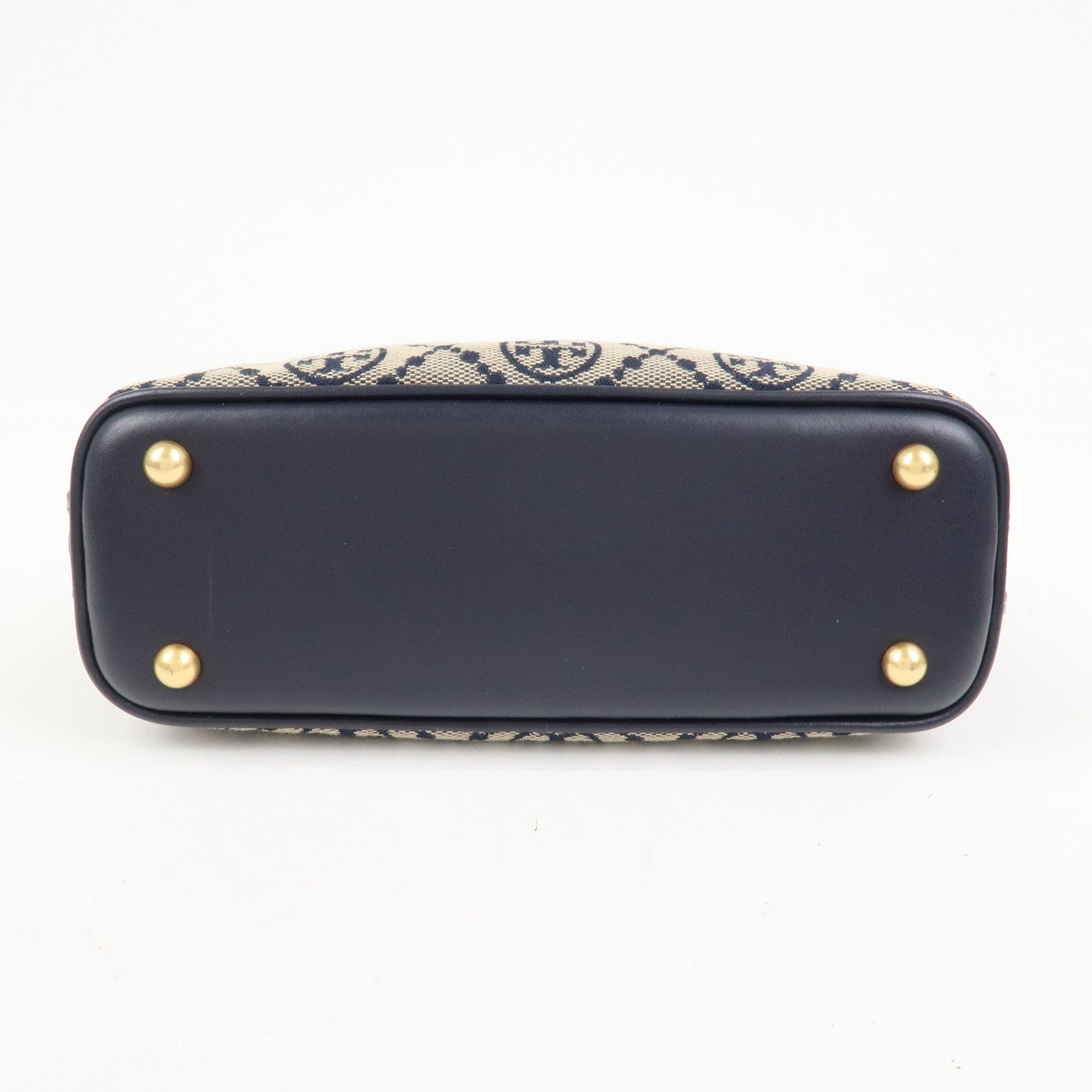 TORY BURCH Mini Swing Bag 2Way Bag Hand Shoulder Bag Navy Beige