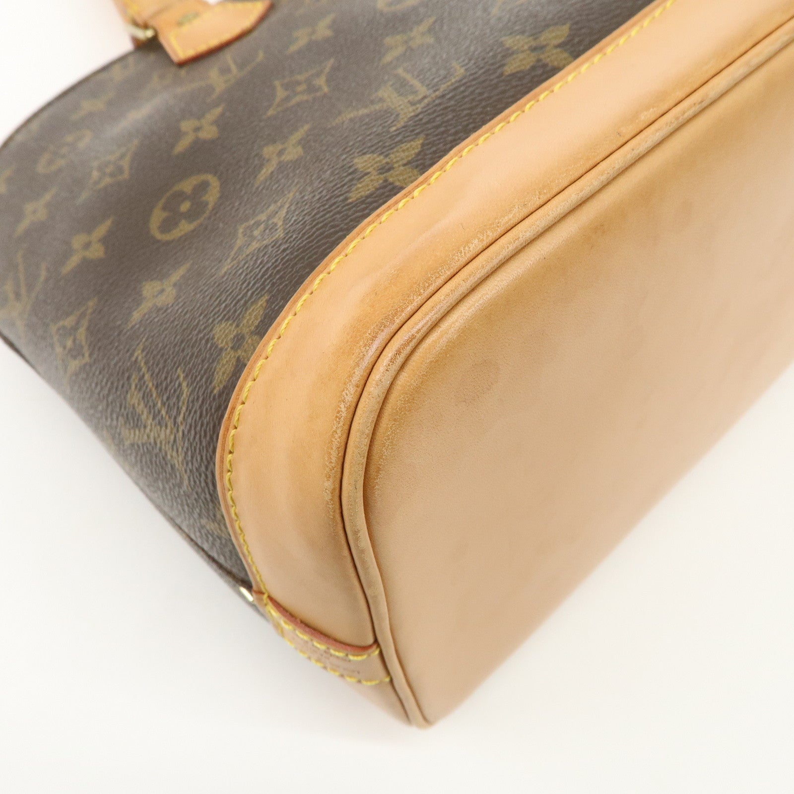 Louis Vuitton Monogram Alma PM Hand Bag Brown M51130 Used
