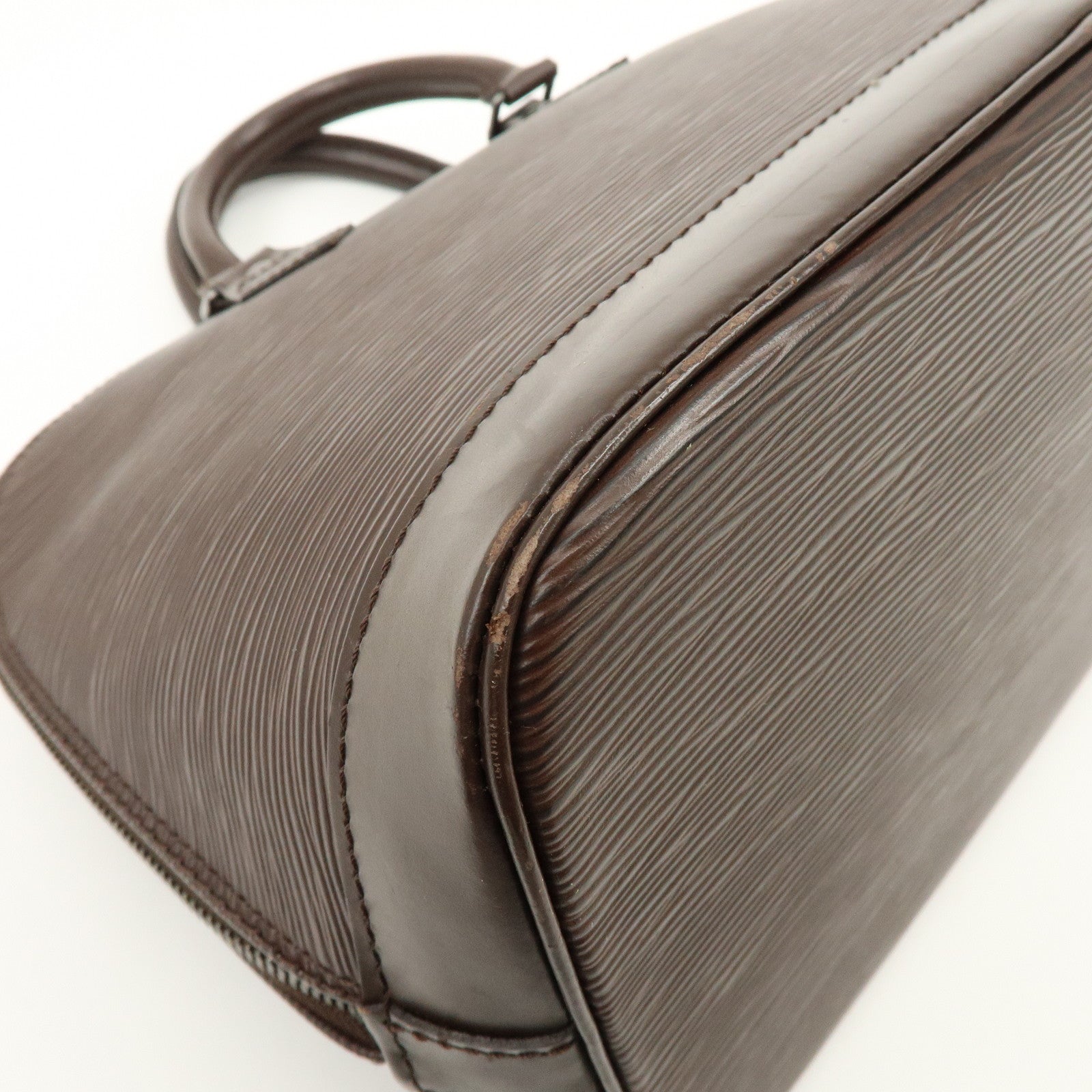 Louis Vuitton Epi Leather Alma Hand Bag Mocha M5214D