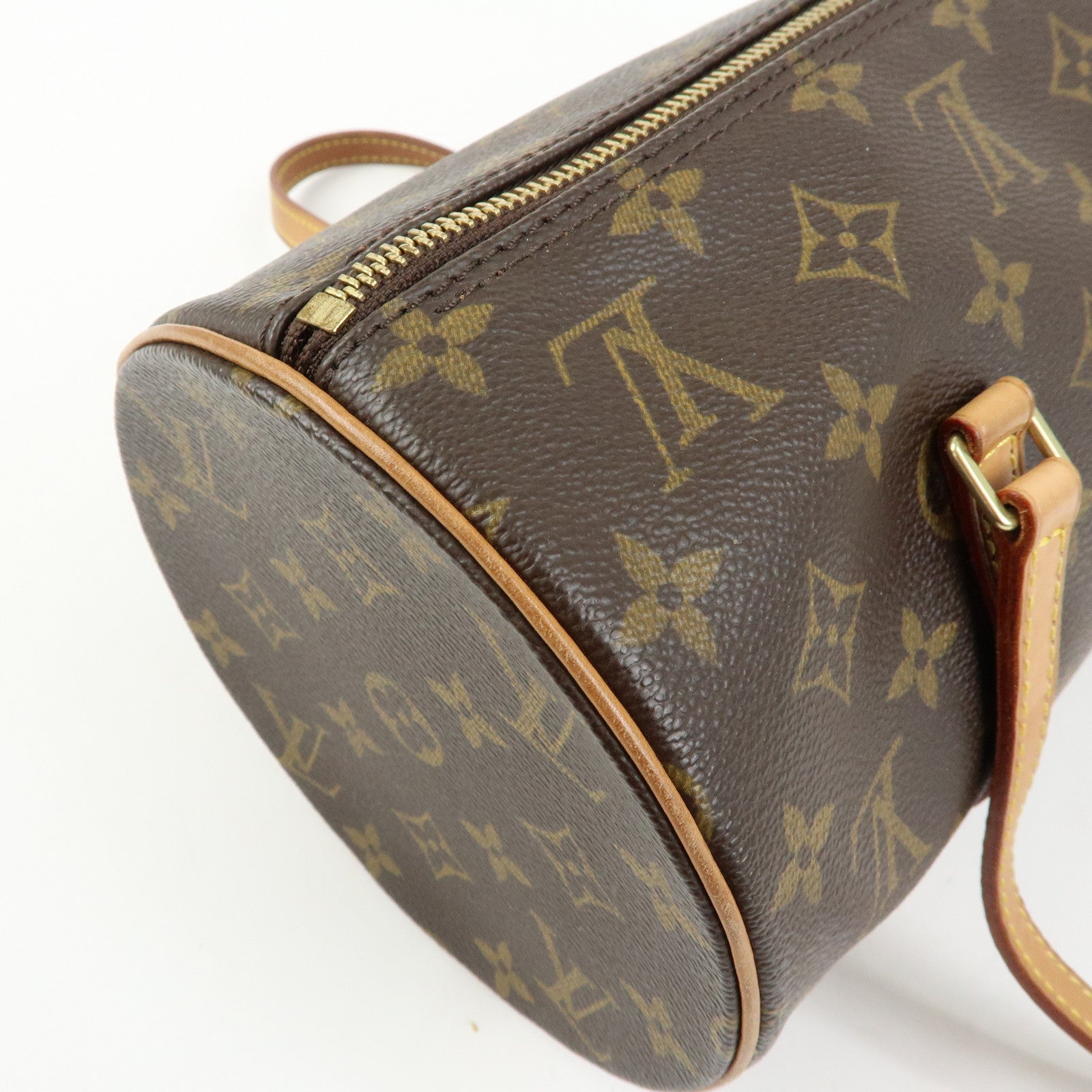 Louis Vuitton Monogram Papillon 30 Hand Bag Brown M51385