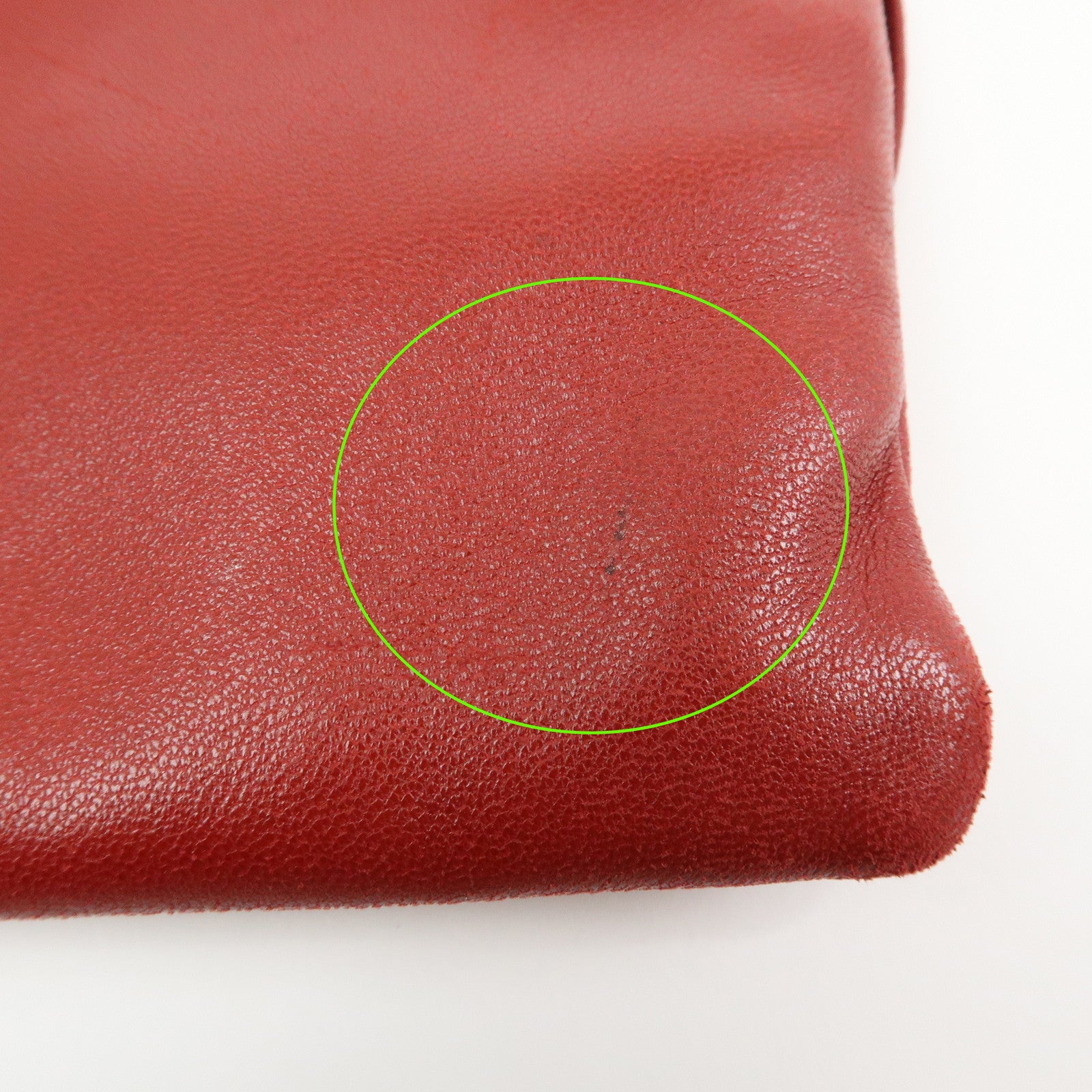 LOEWE Anagram Nappa Leather Shoulder Bag Crossbody Bag Red