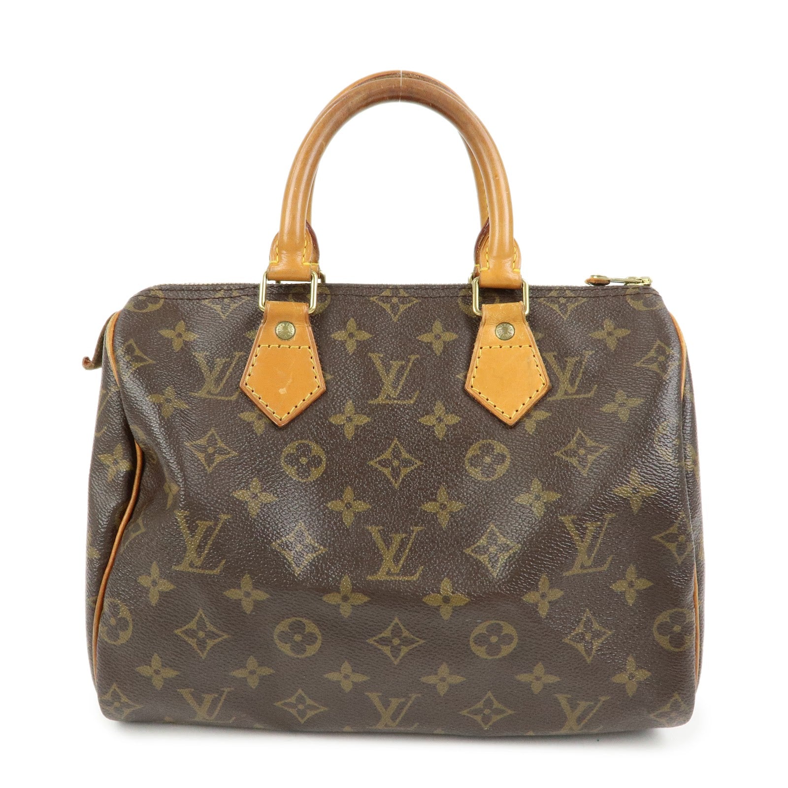 Louis Vuitton Monogram Speedy 25 Boston Bag Hand Bag Brown M41528