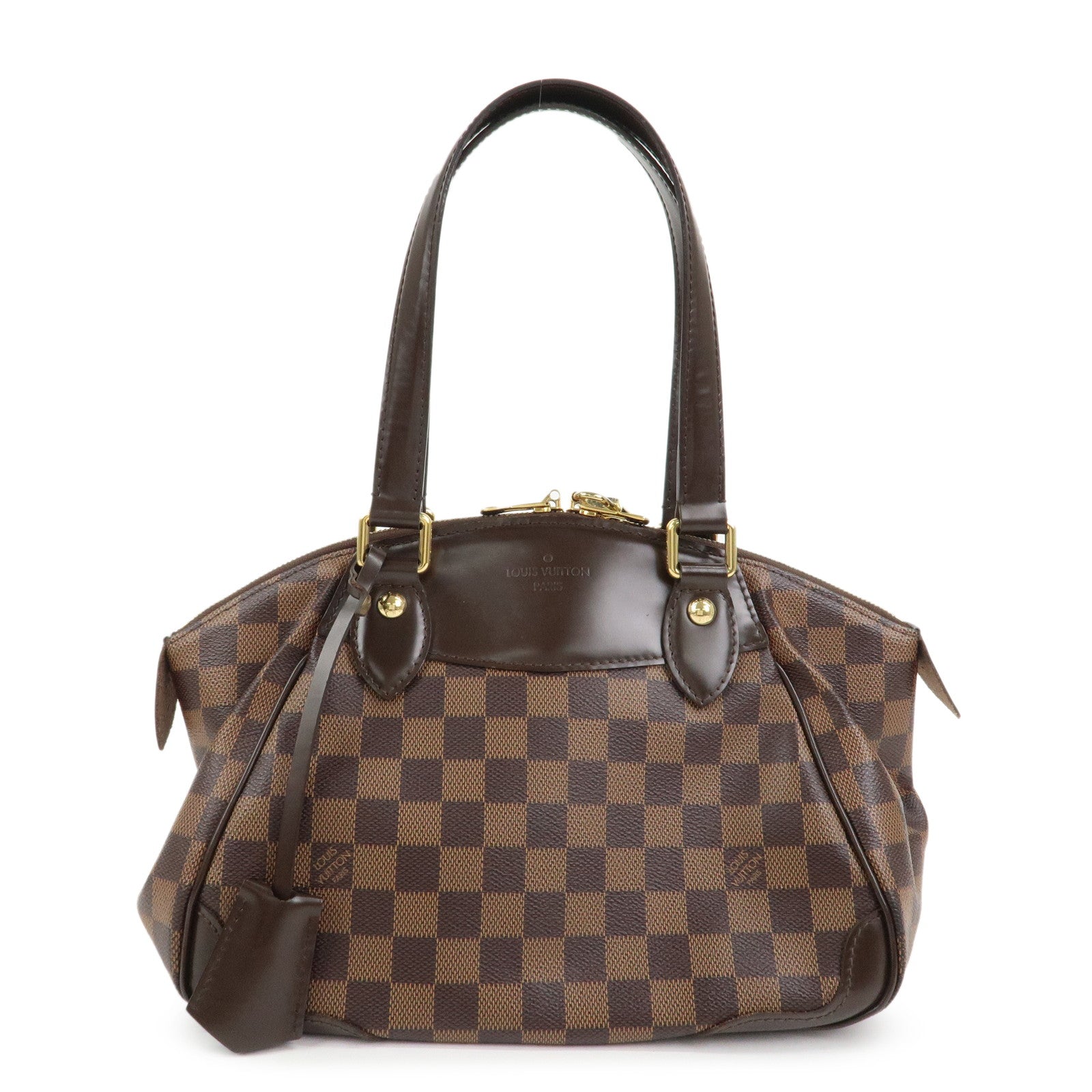 Louis Vuitton Damier Canvas Verona PM Hand Bag Ebene N41117