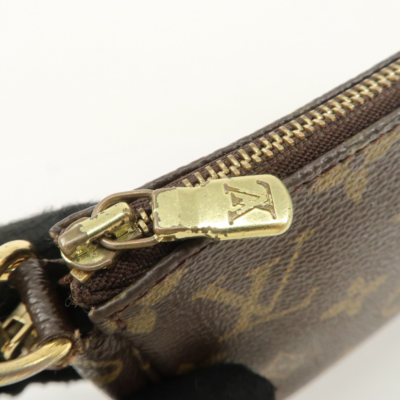 Louis Vuitton Monogram Pochette Accessoires Pouch Hand Bag M51980 Used