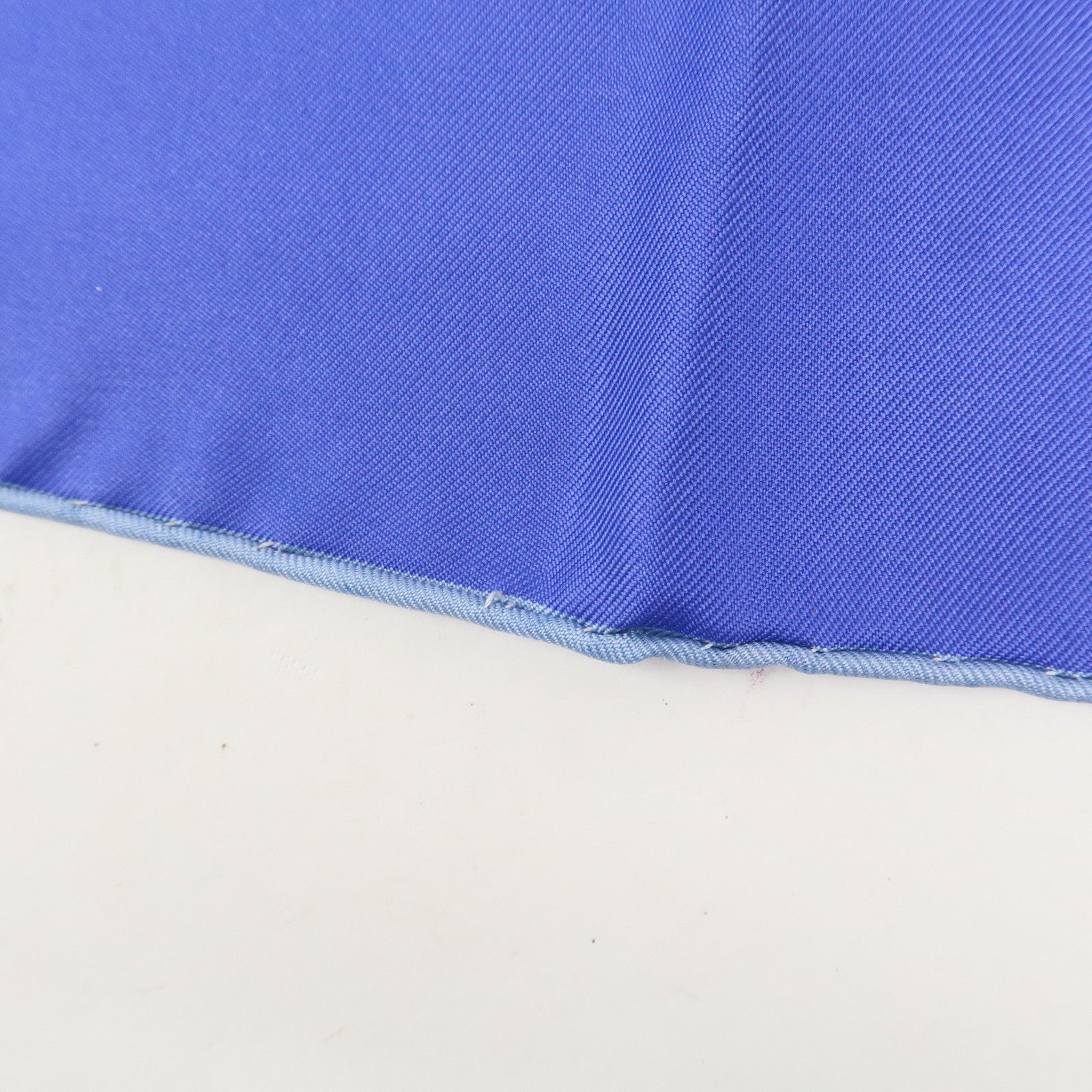 HERMES Carre 90 Silk 100% Scarf MEDITERRANEE Blue Used