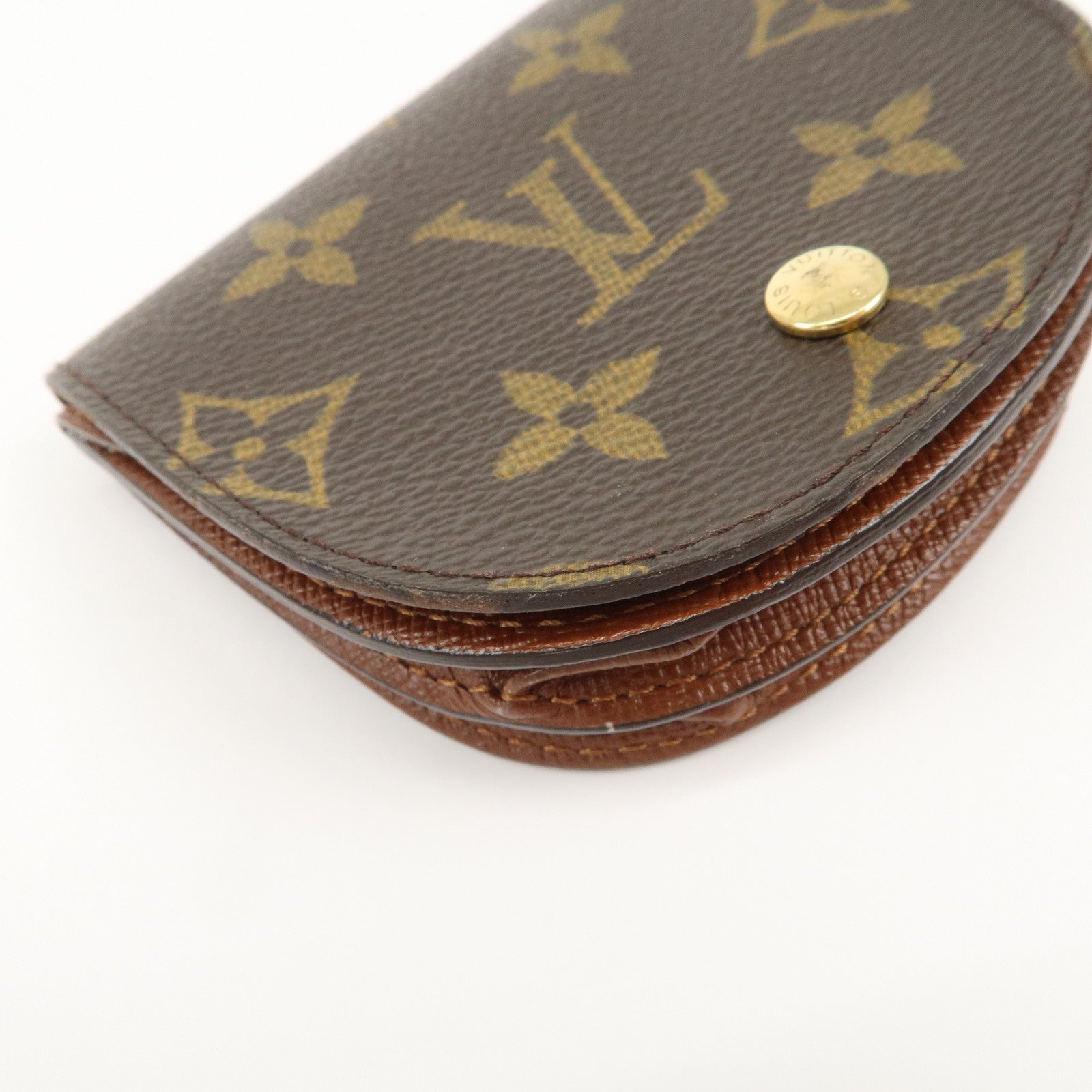 Louis Vuitton Monogram Porte Monnaie Gousset Coin Case M61970 Used