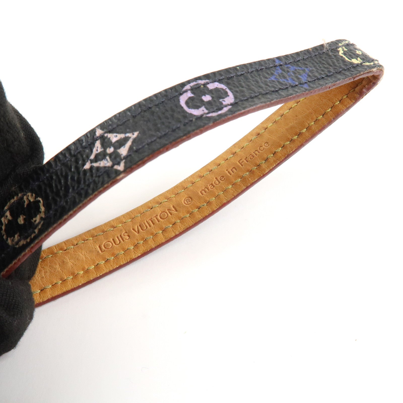 Louis Vuitton Monogram Mobile Strap Noir Multicolor M92598