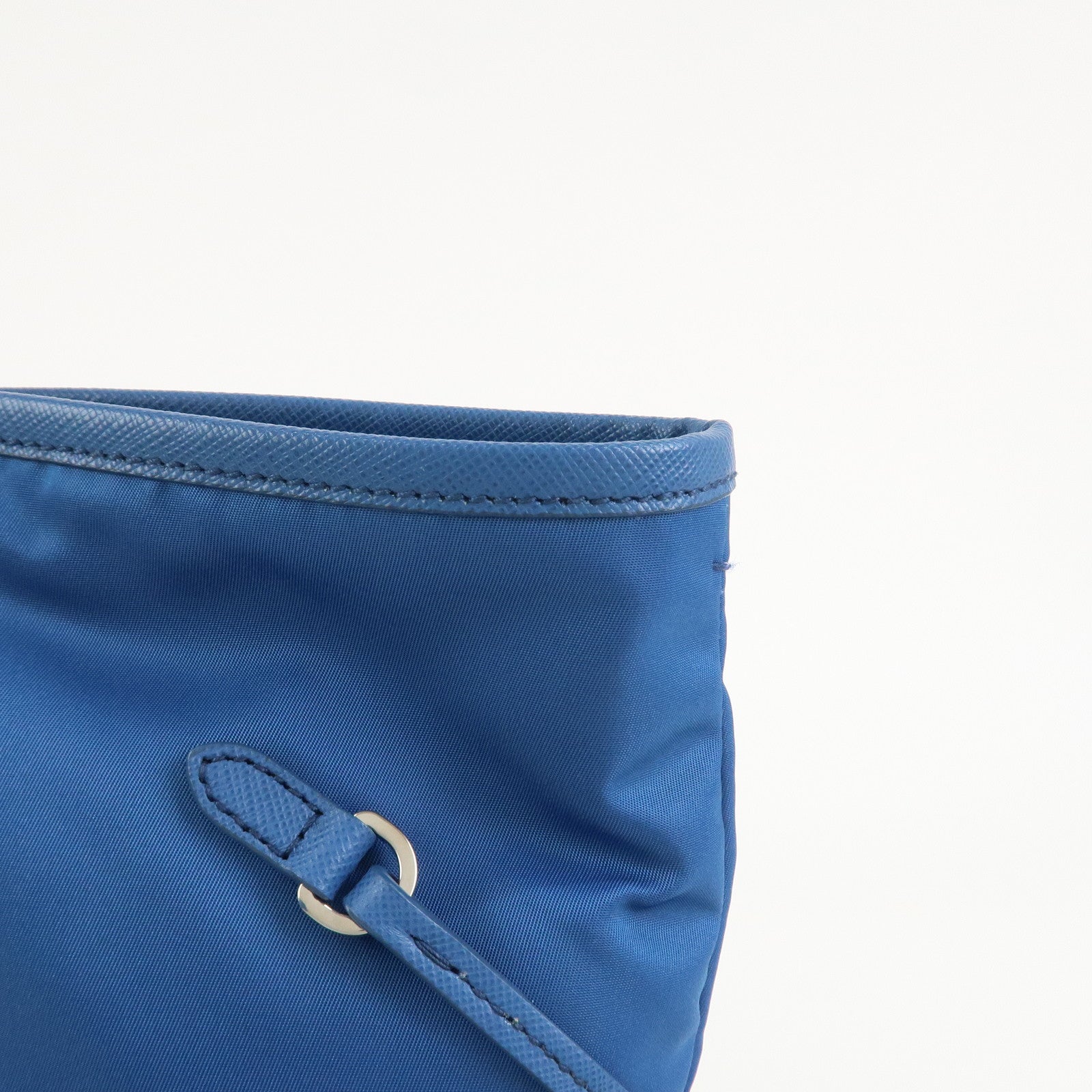 PRADA Triangle Logo Nylon Saffiano Leather 2Way Hand Shoulder Bag
