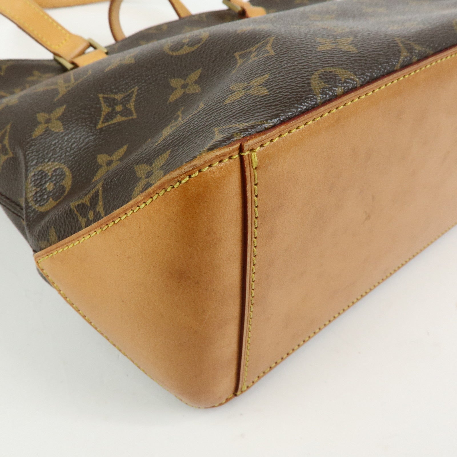 Louis Vuitton Monogram Cabas Piano Tote Bag Hand Bag Brown M51148