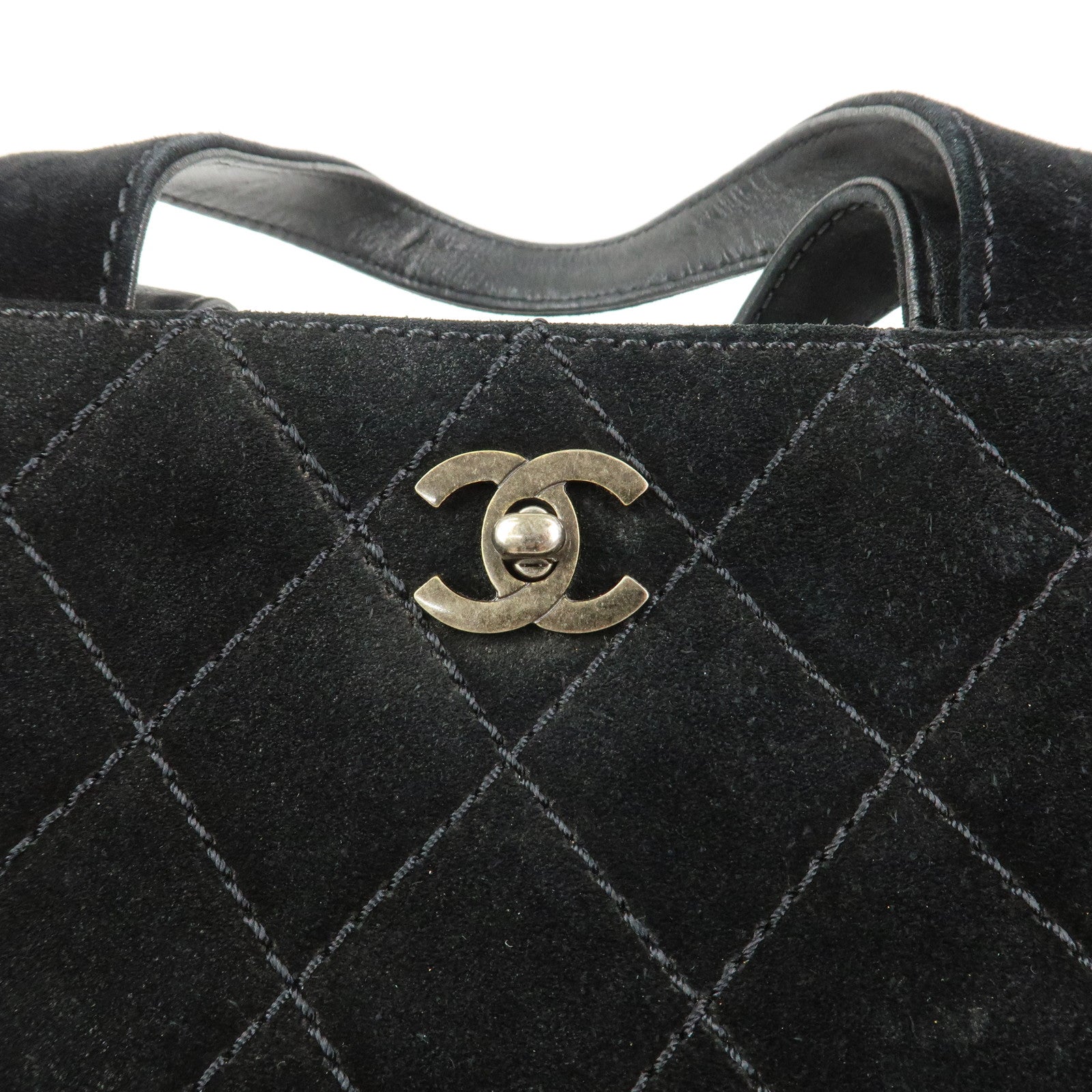CHANEL Wild Stitch Matelasse Suede 2Way Bag Shoulder Bag Hand Bag