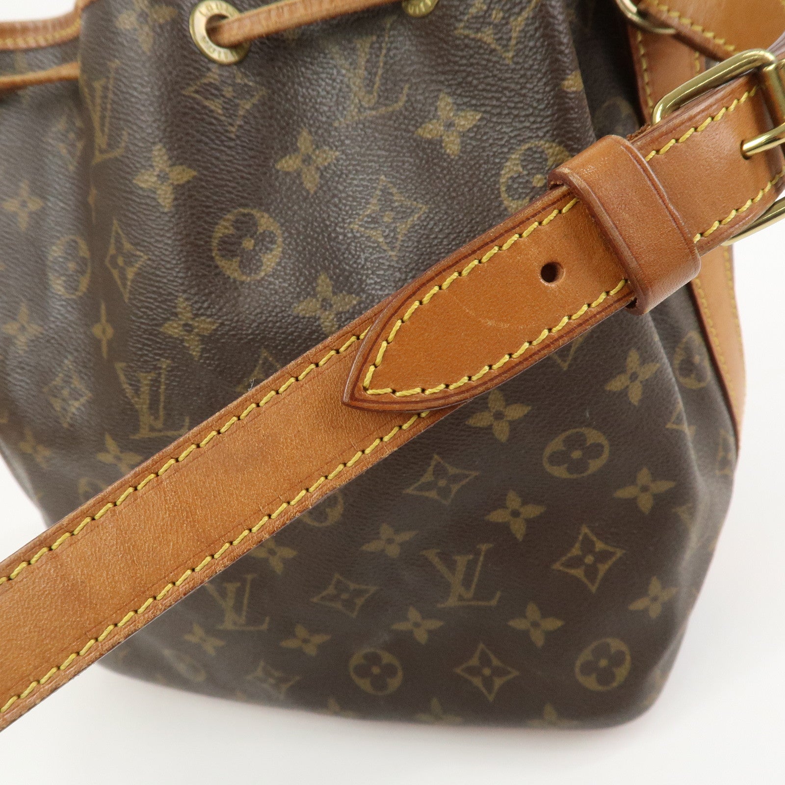 Louis Vuitton Monogram Petit Noe Shoulder Bag Brown M42226