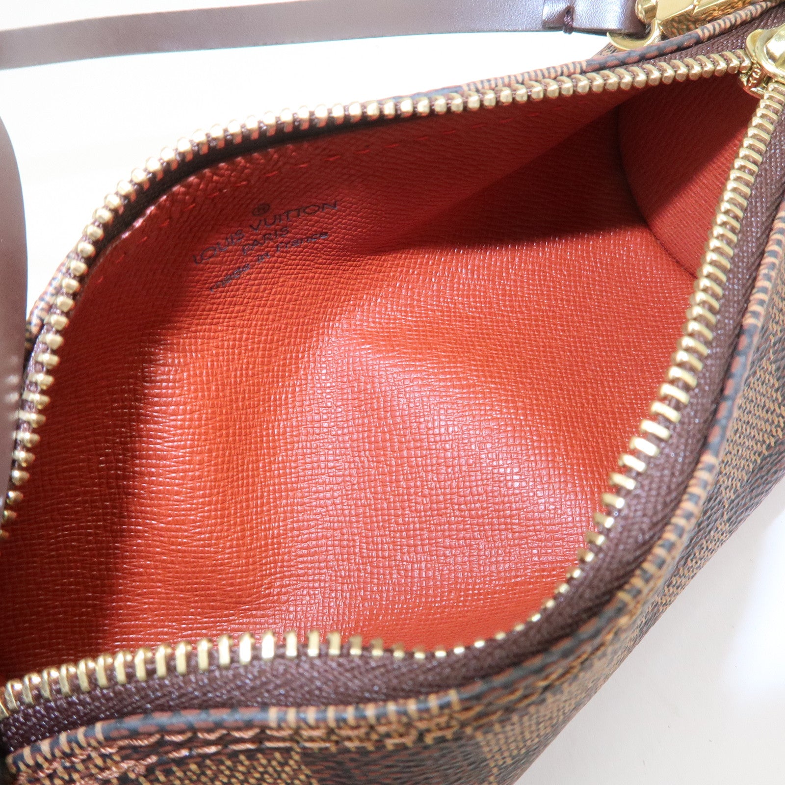 Louis Vuitton Damier Ebene Mini Pouch for Papillon Bag Brown
