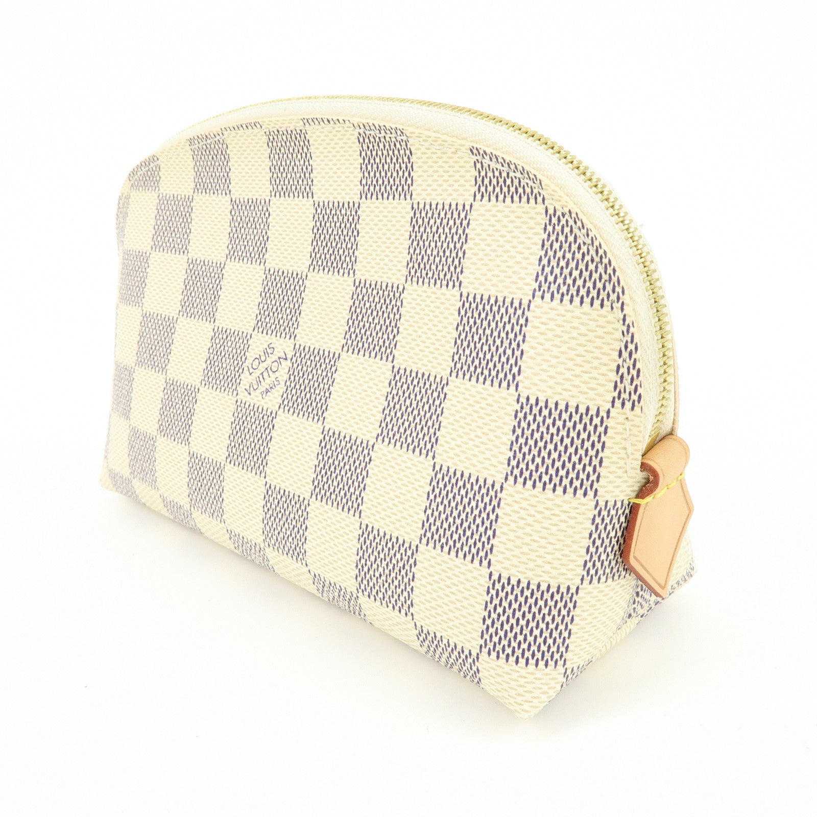 Louis Vuitton Damier Azur Canvas Pochette Cosmetic PM Pouch N60024