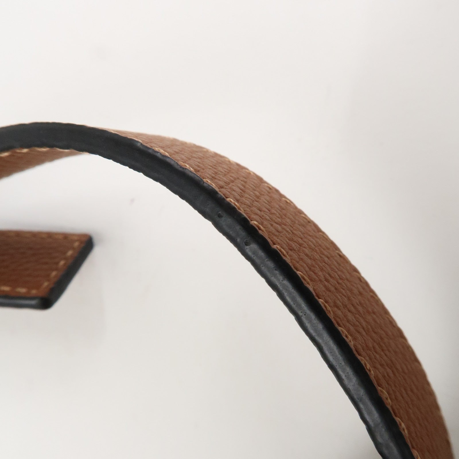 LOEWE Leather Gate Bag Shoulder Bag Brown Gold Hardware Used