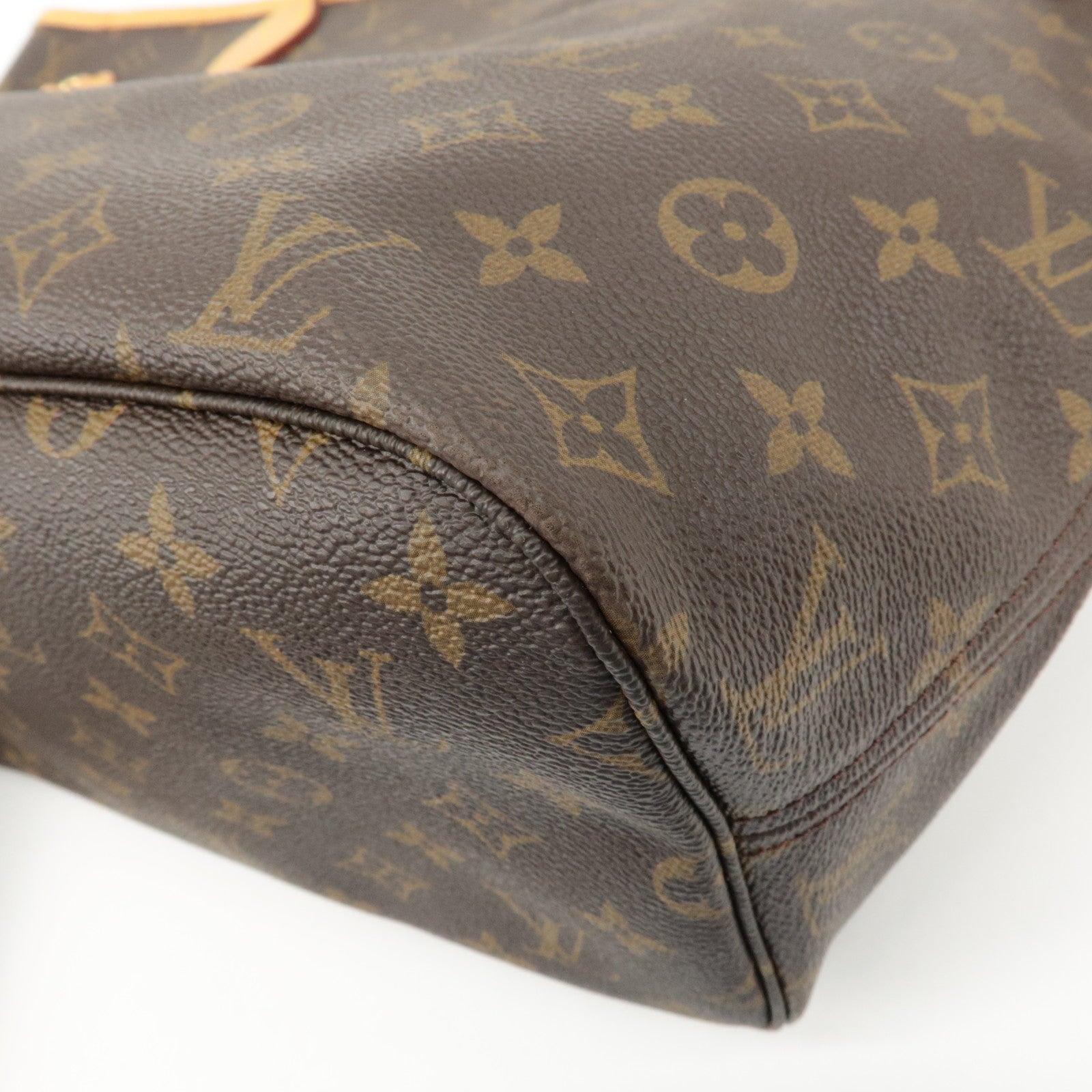 Louis Vuitton Monogram Neverfull MM Tote Bag Brown M40156 Used