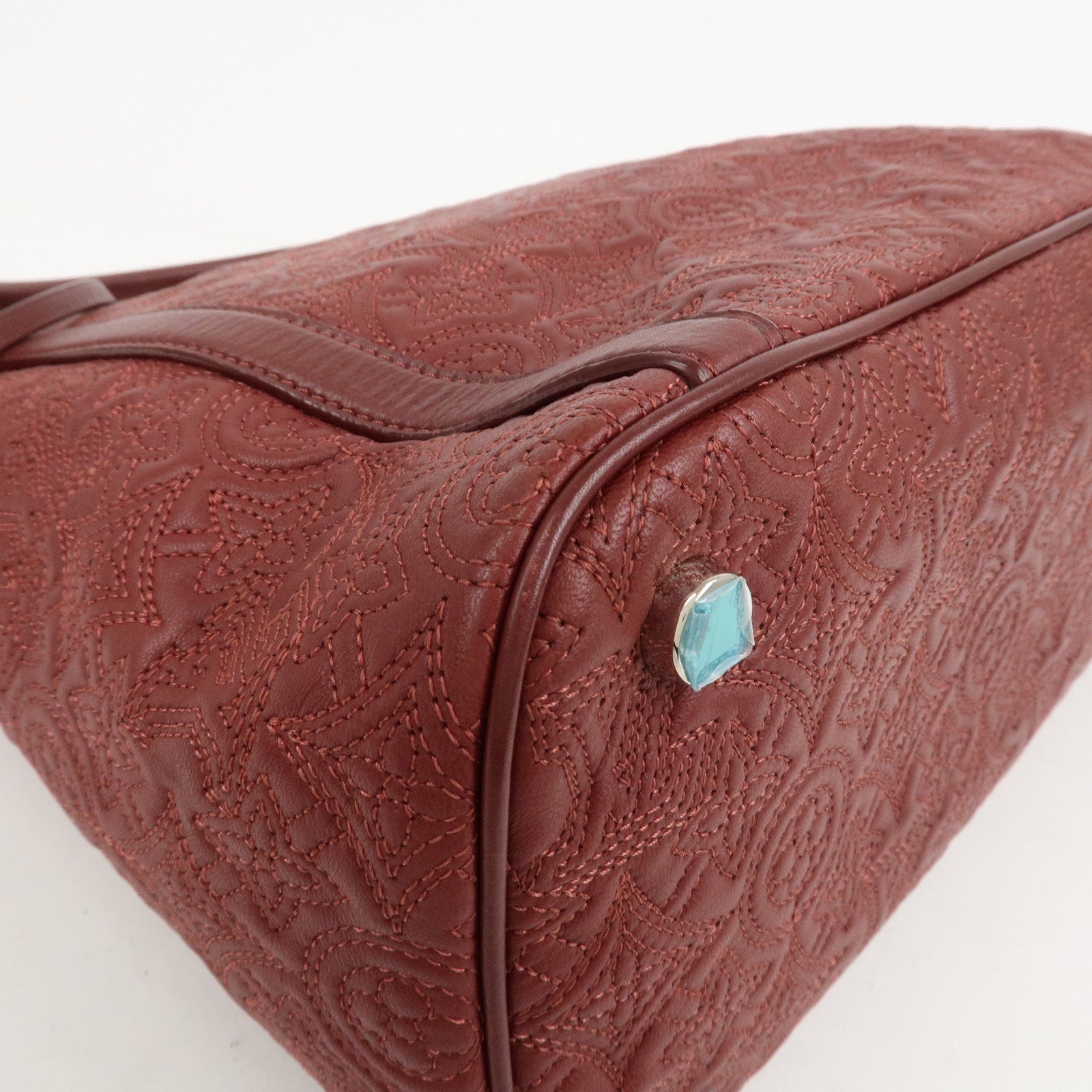 Louis Vuitton Monogram Antheia Ixia MM Lamb Skin 2Way Bag Red M97062