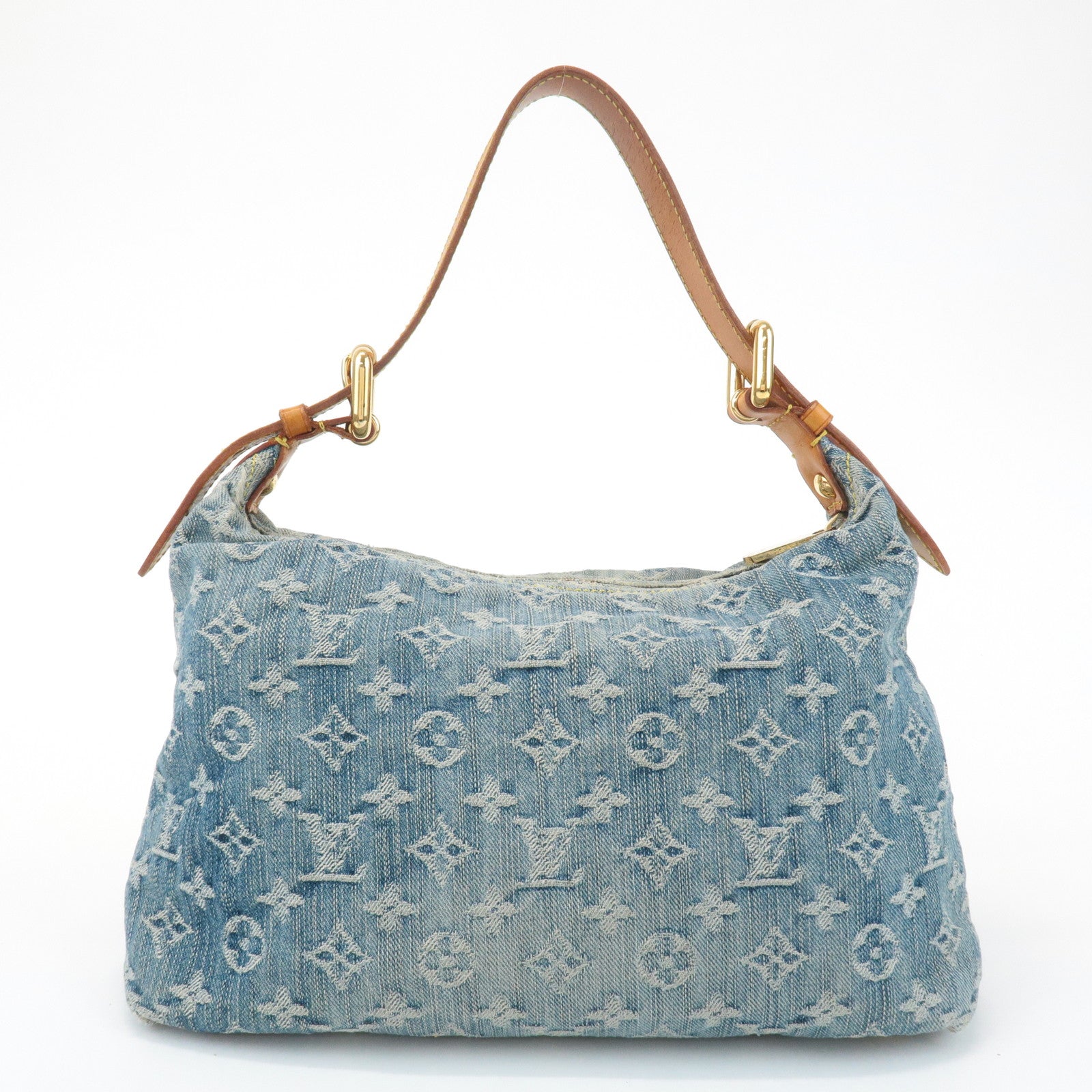 Louis Vuitton Monogram Denim Baggy PM 2Way Shoulder Bag M95049 Used