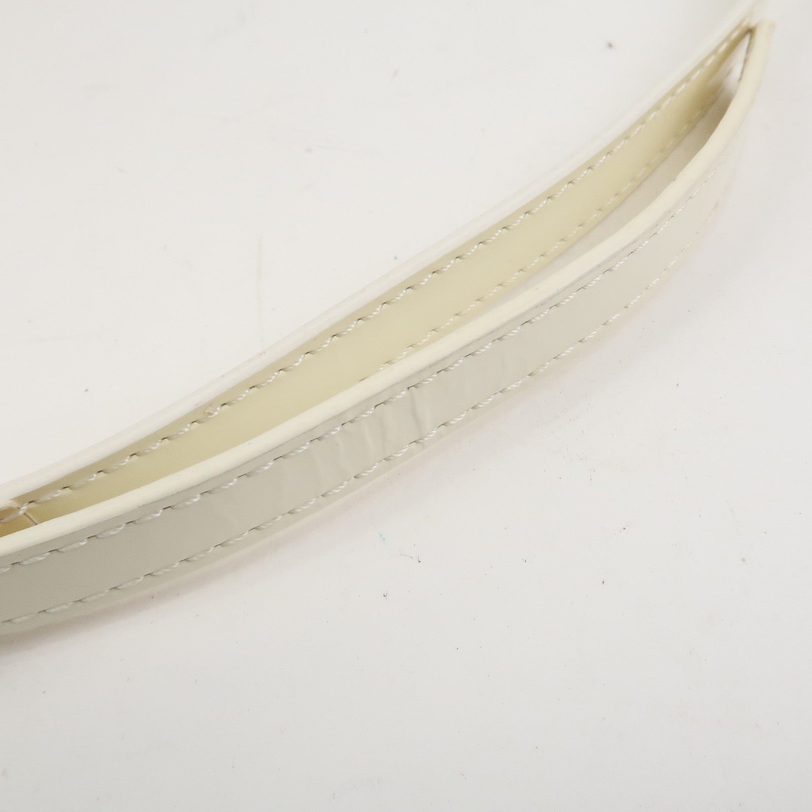 Burberry PVC Canvas Patent Leather 2Way Bag Hand Bag Beige Ivory