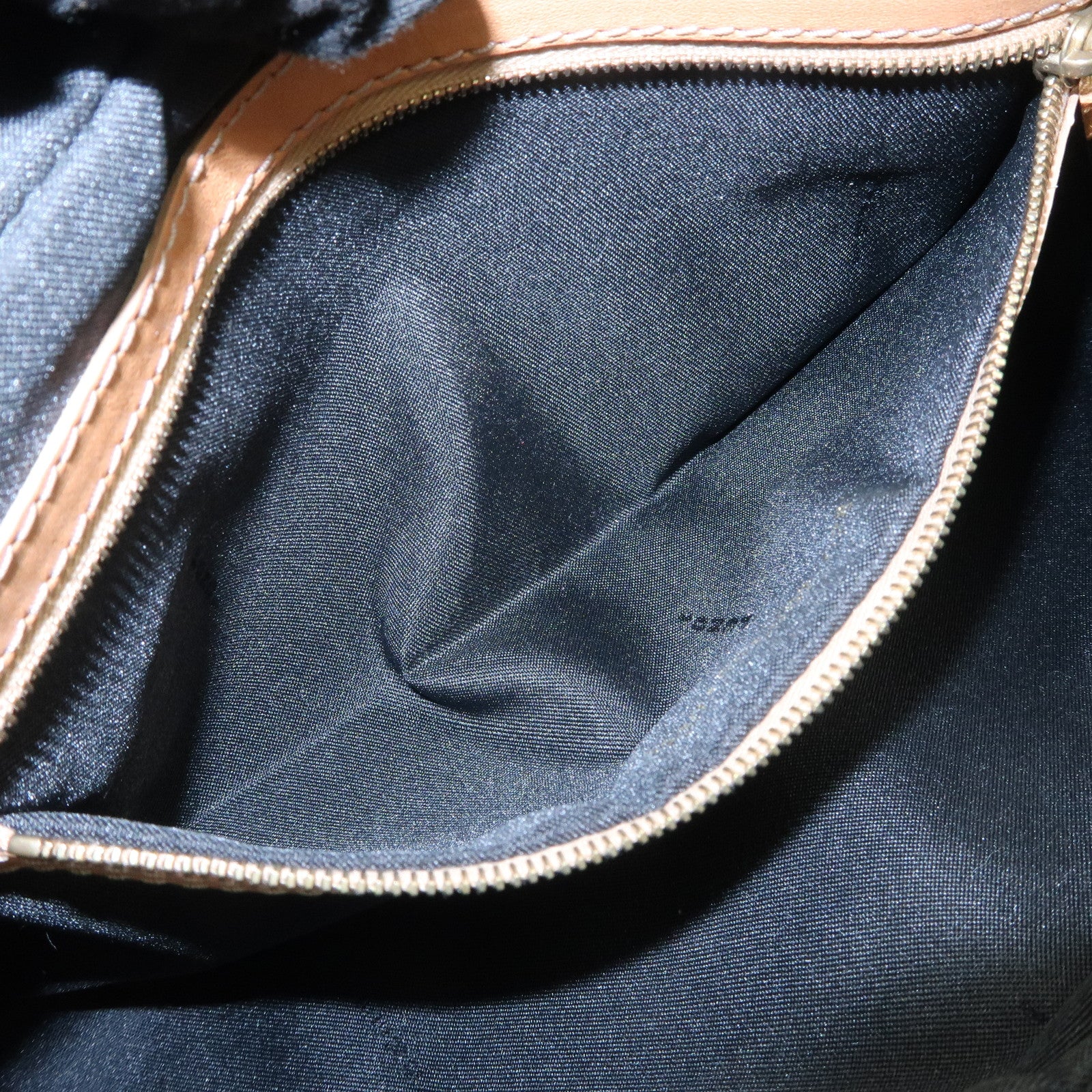 FENDI Zucchino Canvas Leather Mini Boston Bag Hand Bag Black 8BL007