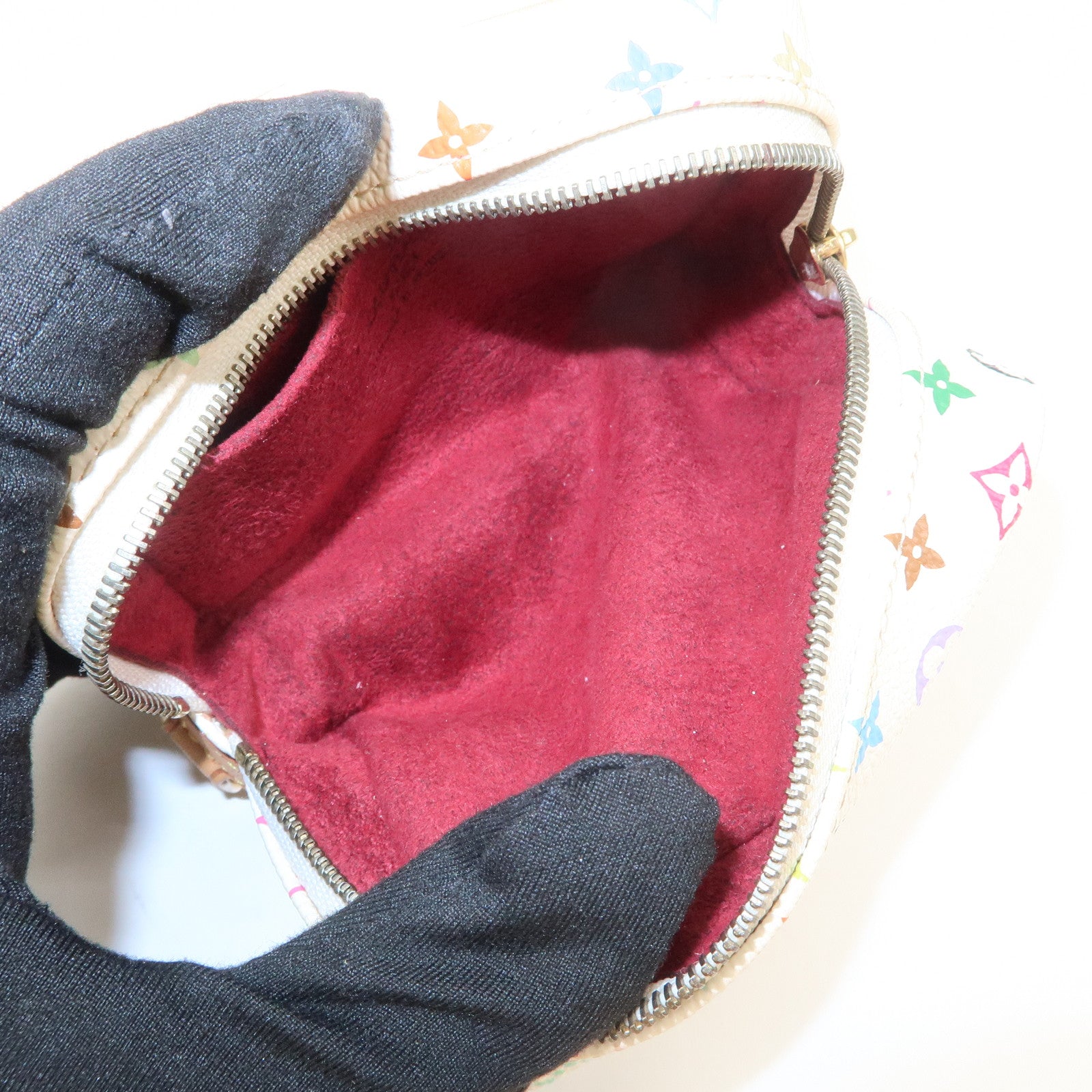 Louis Vuitton Monogram Multicolor Trousse Wapity Pouch Blanc M58033