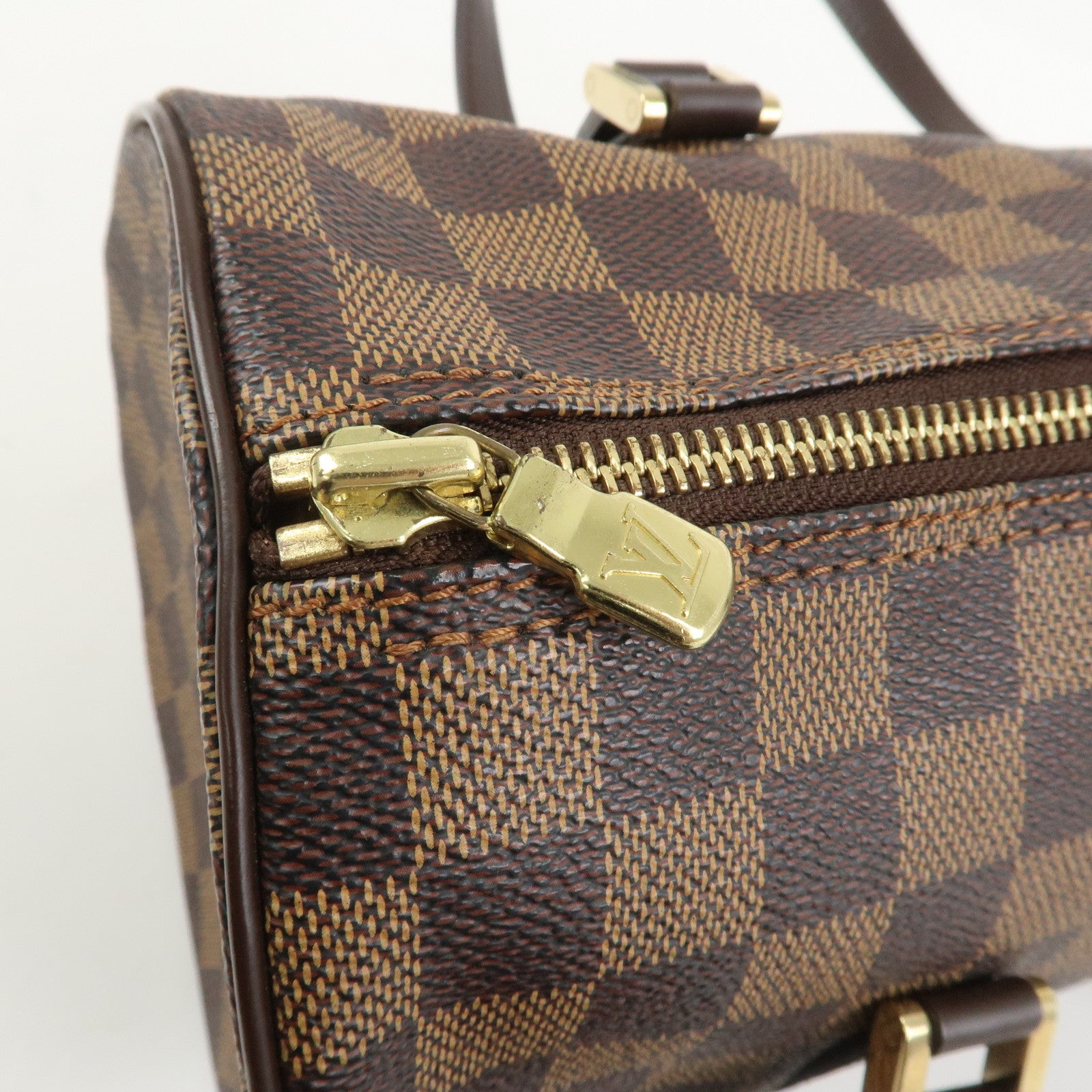 Louis Vuitton Damier Ebene Papillon 30 Hand Bag Brown N51303