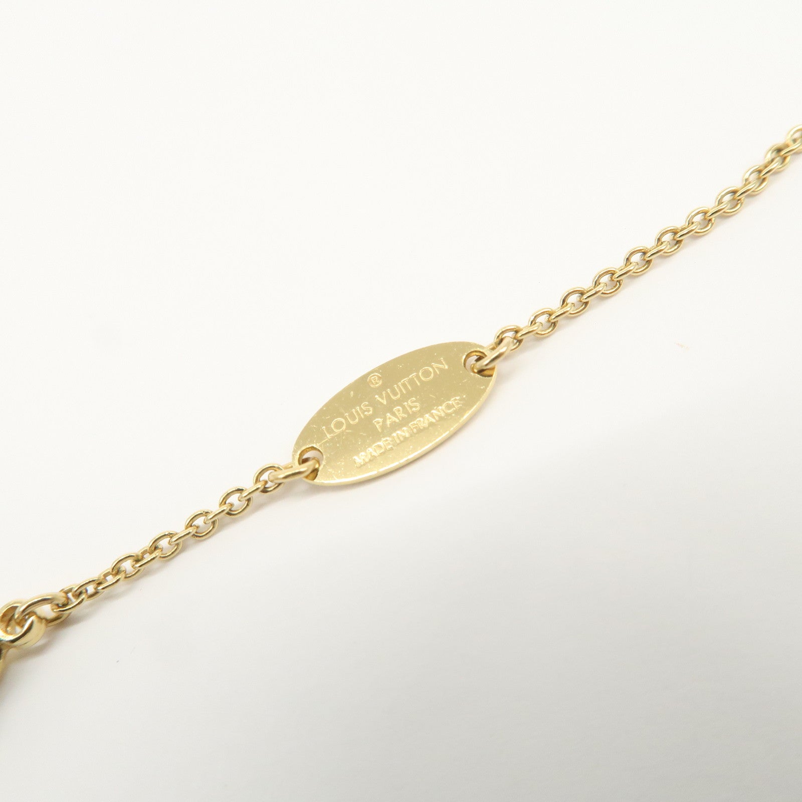Louis Vuitton Collier Louis In The Sky Dog Necklace Gold M66931