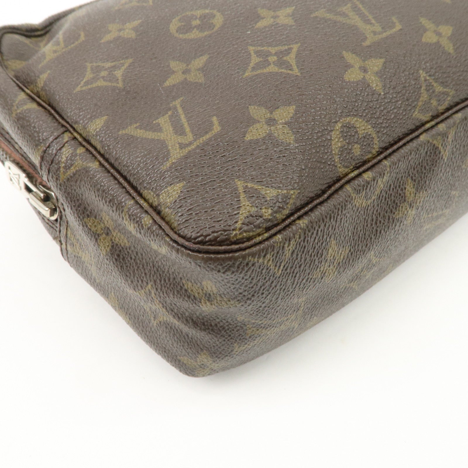 Louis Vuitton Monogram Trousse Toilette 28 Pouch Brown M47522 Used
