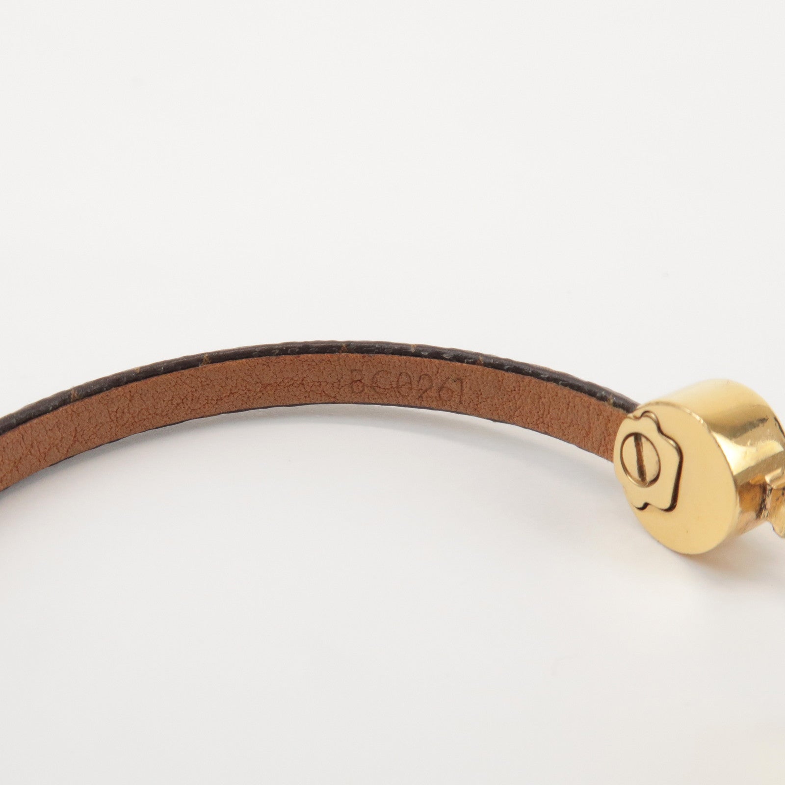 Louis Vuitton Monogram Historic Mini Bracelet Size 17 Brown M6407F
