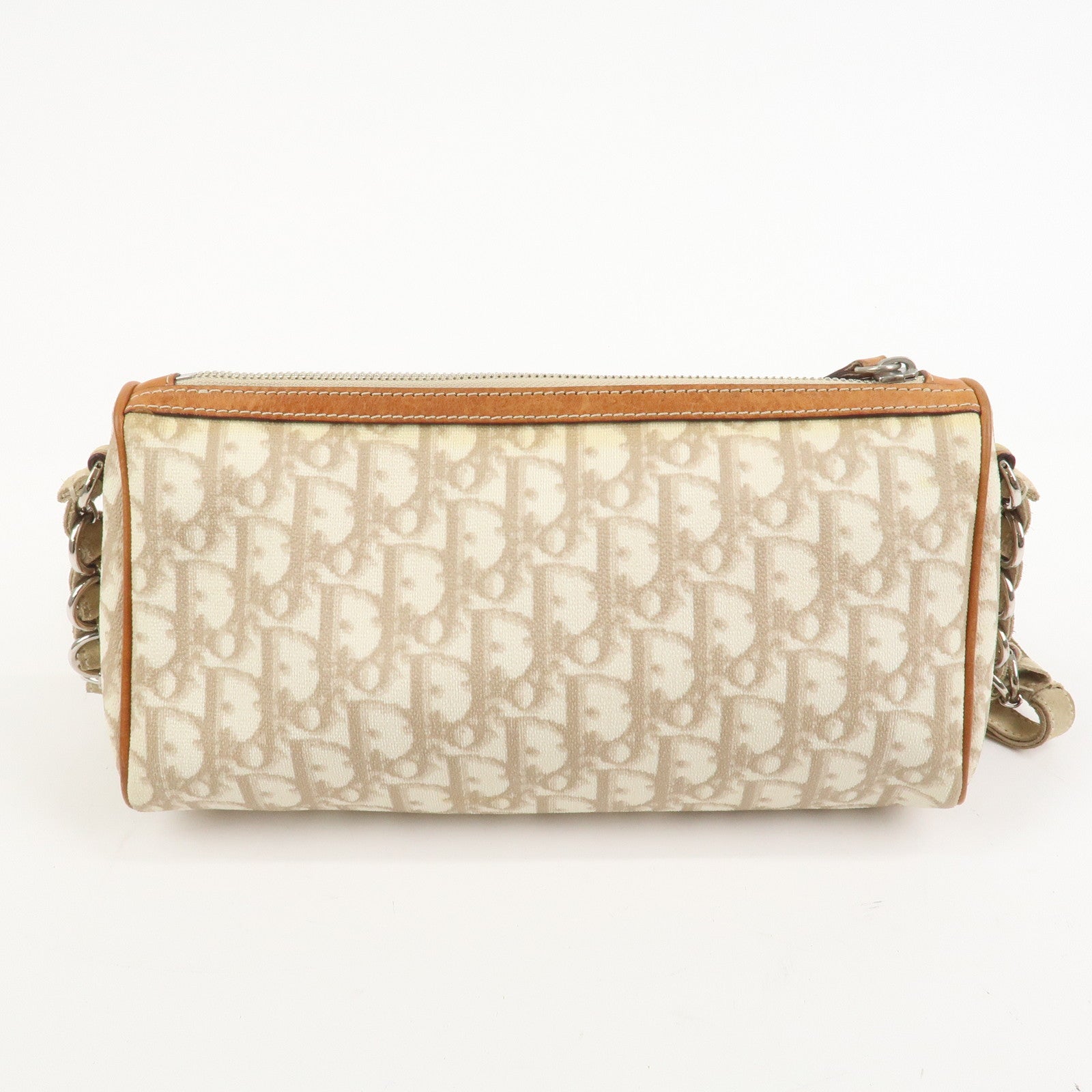 Christian Dior Trotter Romantic PVC Canvas Leather Shoulder Bag