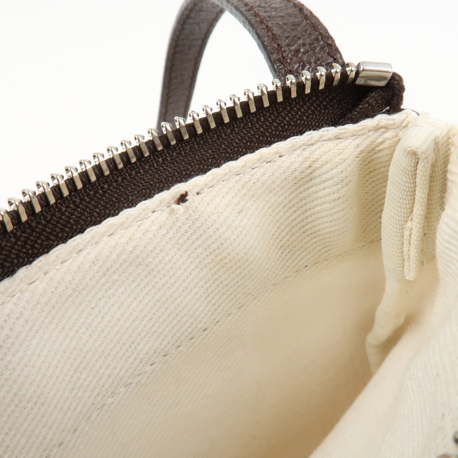 BVLGARI Logo Mania Canvas Leather Shoulder Bag Beige Brown 22588