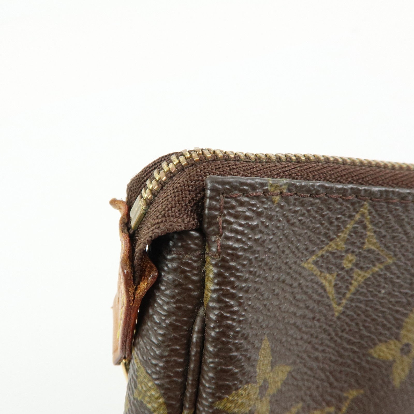 Louis Vuitton Monogram Mini Pochette Accessoires Hand Bag M58009