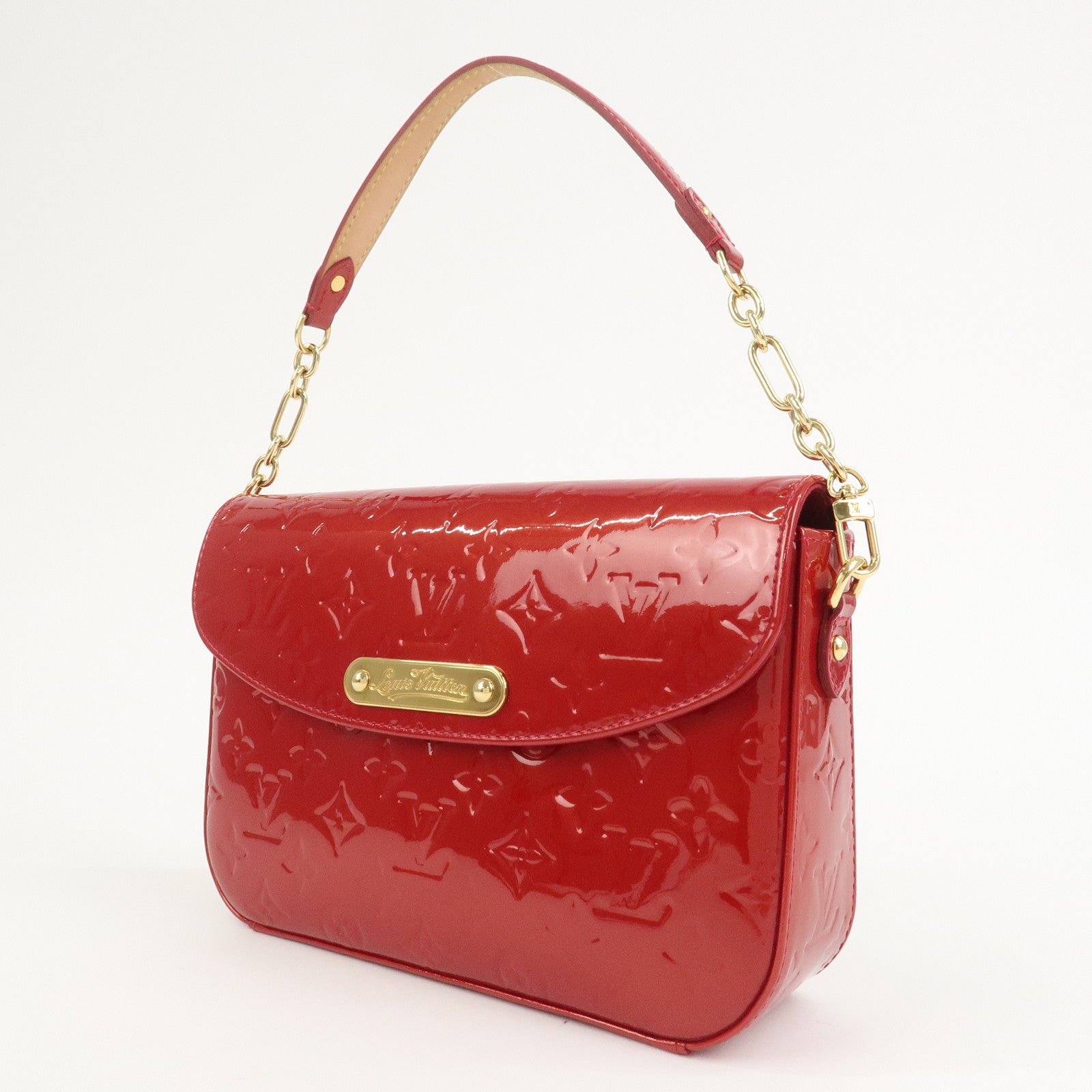 Louis Vuitton Monogram Vernis Rodeo Drive Shoulder Bag Red M93599