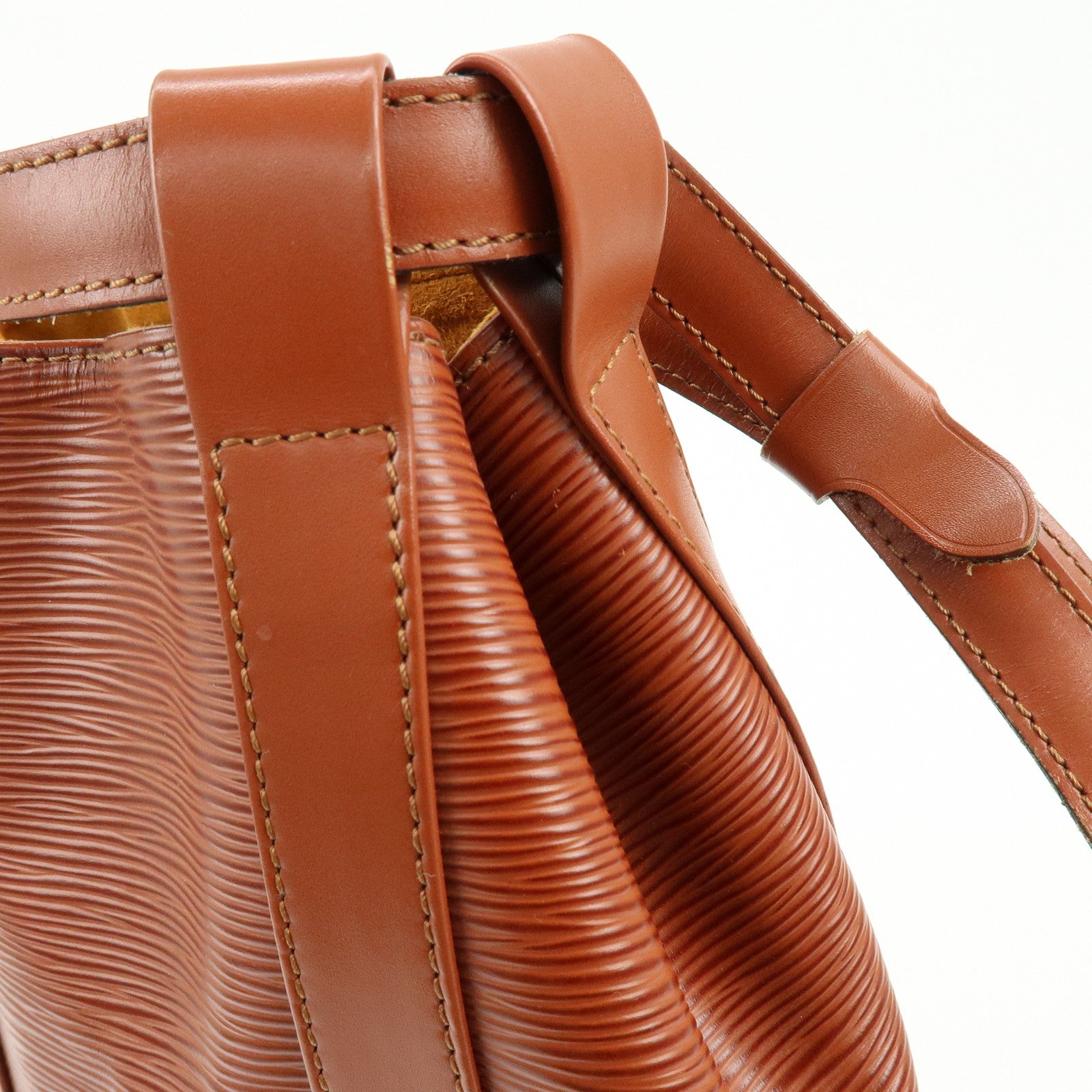 Louis Vuitton Epi Randonnee PM Shoulder Bag Kenya Brown M52353