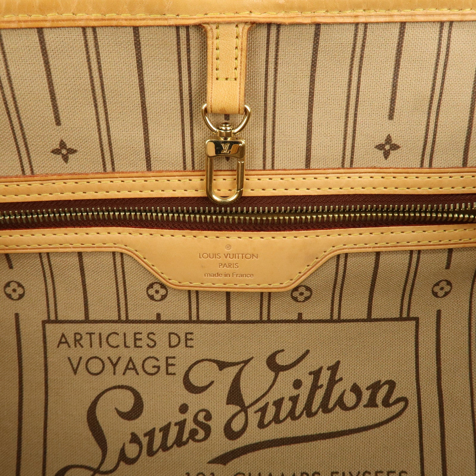 Louis Vuitton Monogram Neverfull GM Tote Bag Brown M40157