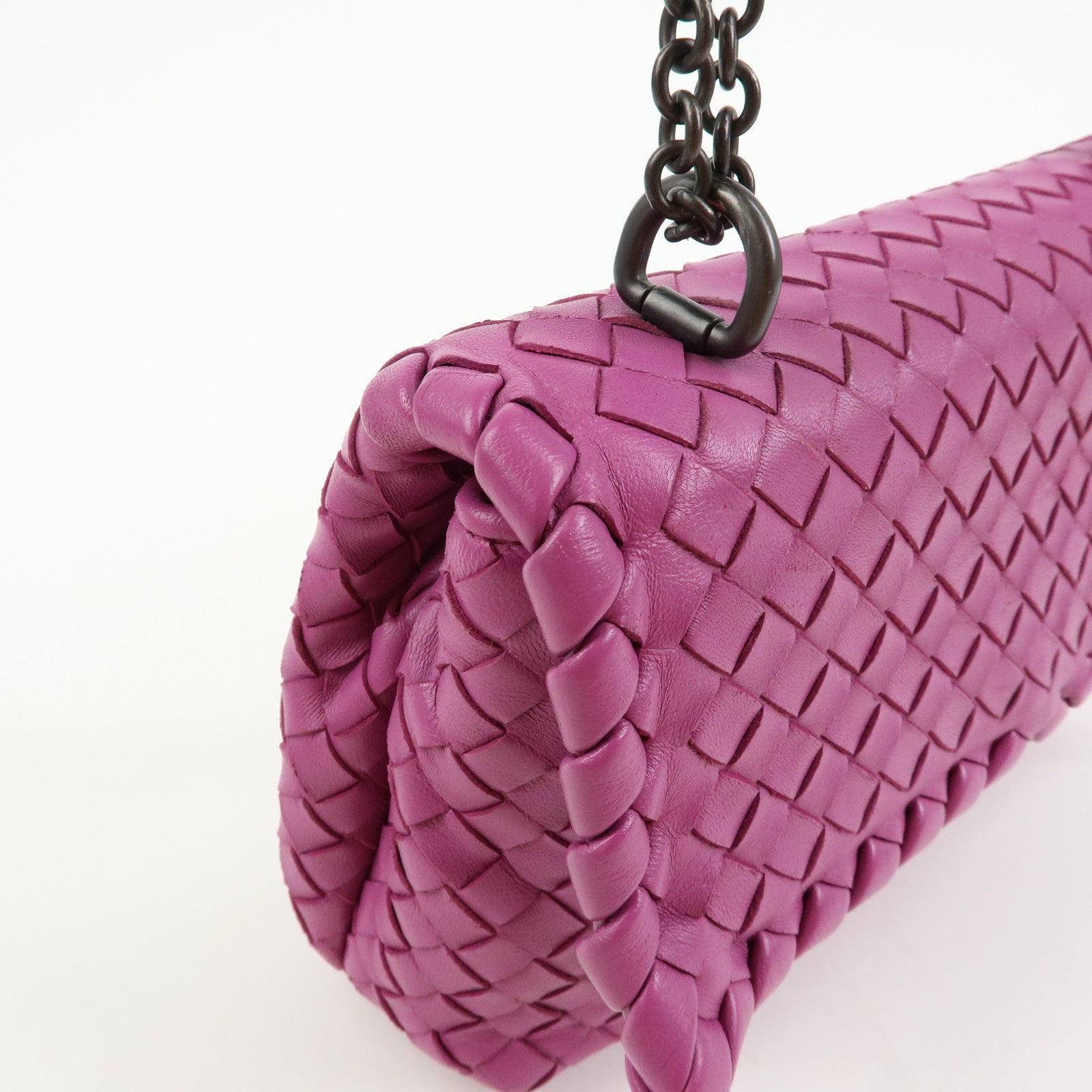 BOTTEGA VENETA Intrecciato Olimpia Leather Shoulder Bag 353258