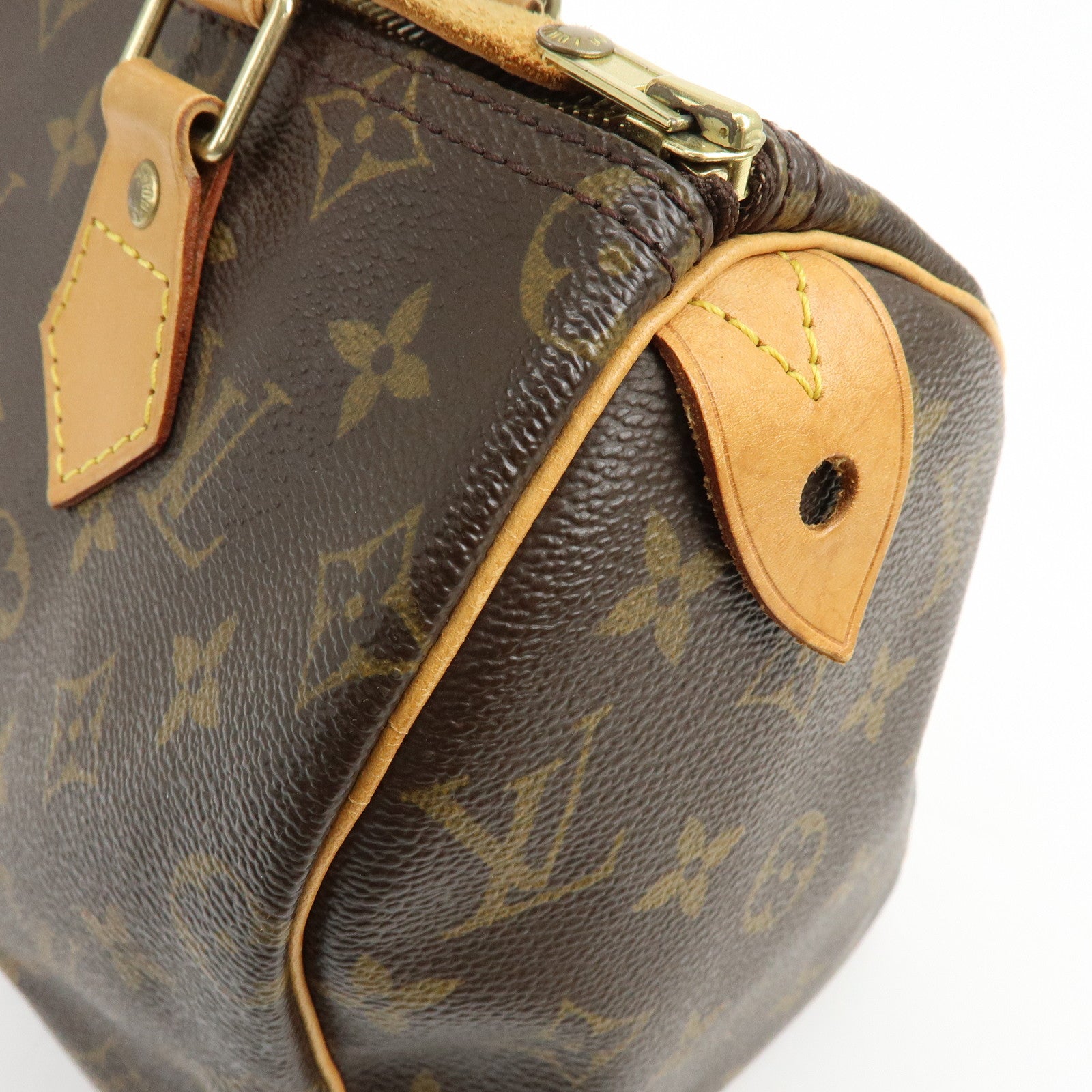 Louis Vuitton Monogram Speedy 25 Boston Bag Hand Bag Brown M41528