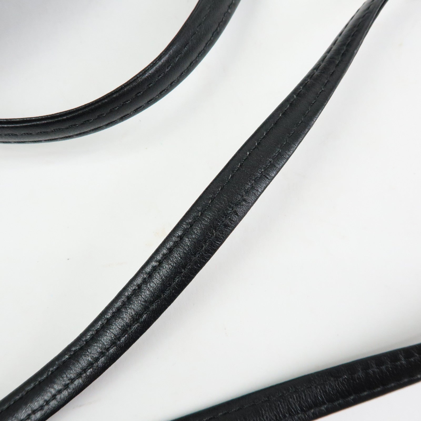 Christian Dior Honeycomb PVC Leather Shoulder Bag Crossbody Black