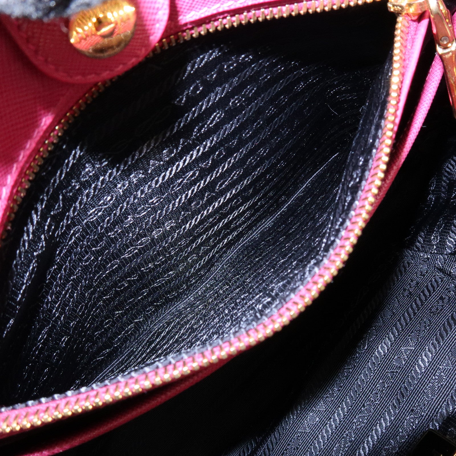 PRADA Triangle Logo Nylon 2Way Hand Bag Shoulder Bag Pink BN2740