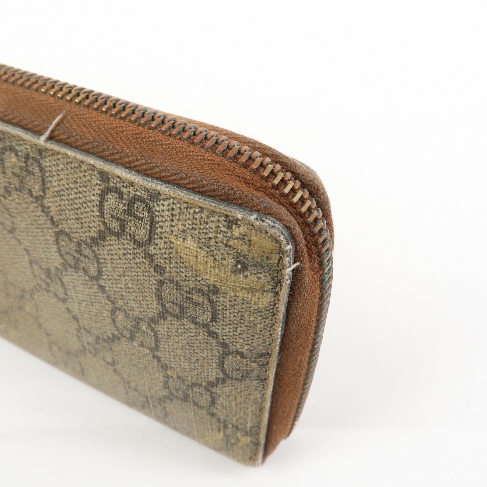 GUCCI Set of 3 Wallet GG Supreme Guccissima Leather Pink Beige