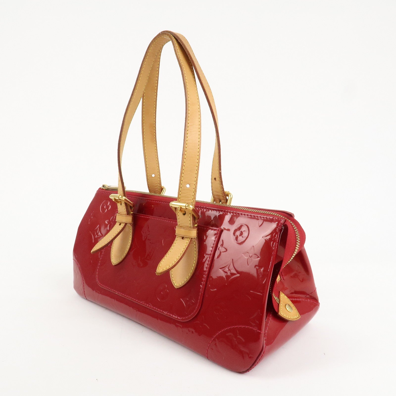 Louis Vuitton Vernis Rosewood Avenue Hand Bag Pomme D'Amour M93507 Used