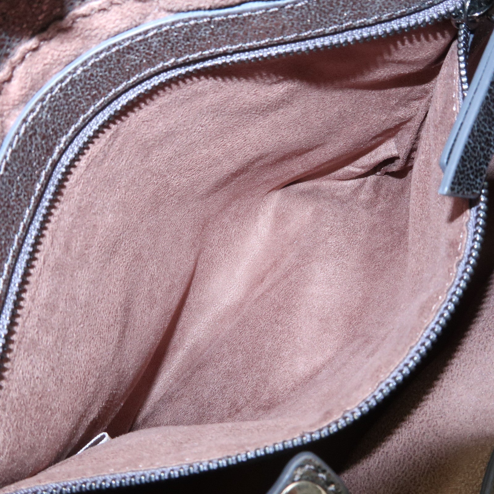 JIMMY CHOO Sophia Studs Leather Tote Bag Shoulder Bag Silver